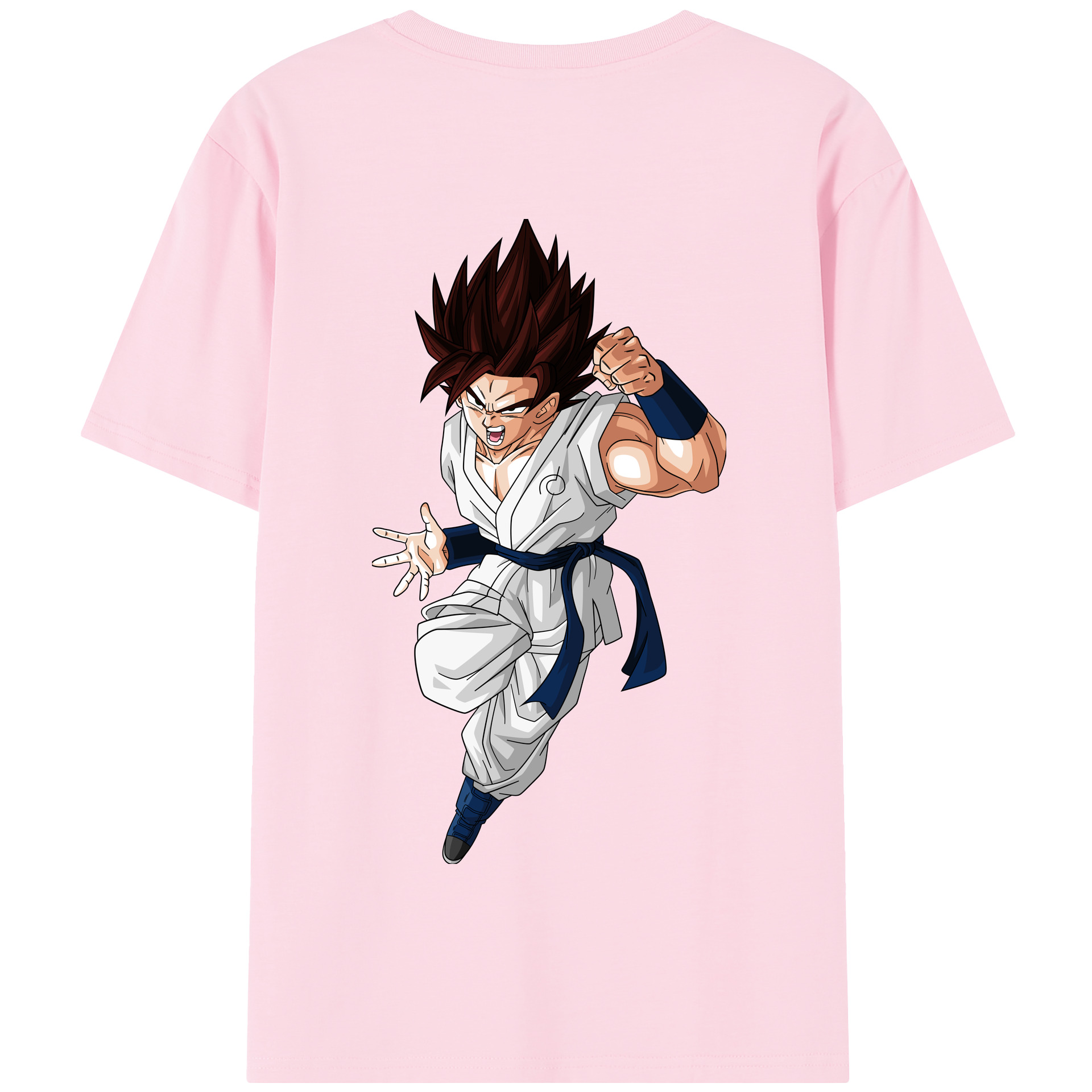 （画像用） ドラゴンボール 孫 悟飯（そんごはん）DRAGON BALL Son Gohan 綿100％半袖Tシャツ（背面プリント）
