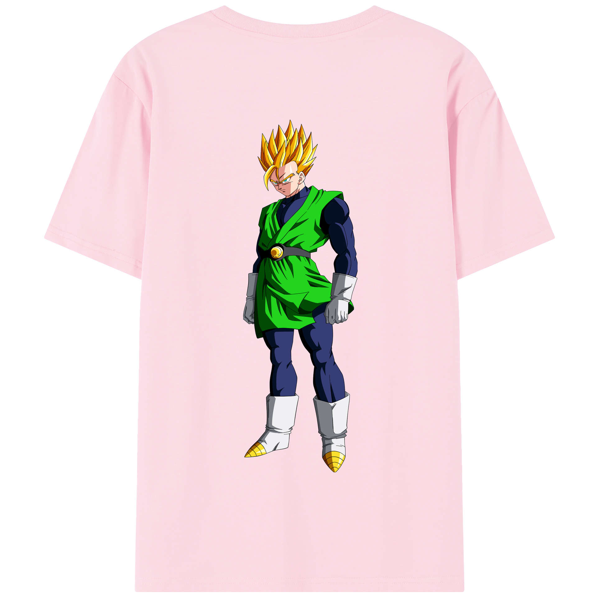 （画像用） ドラゴンボール 孫 悟飯（そんごはん）DRAGON BALL Son Gohan 綿100％半袖Tシャツ（背面プリント）