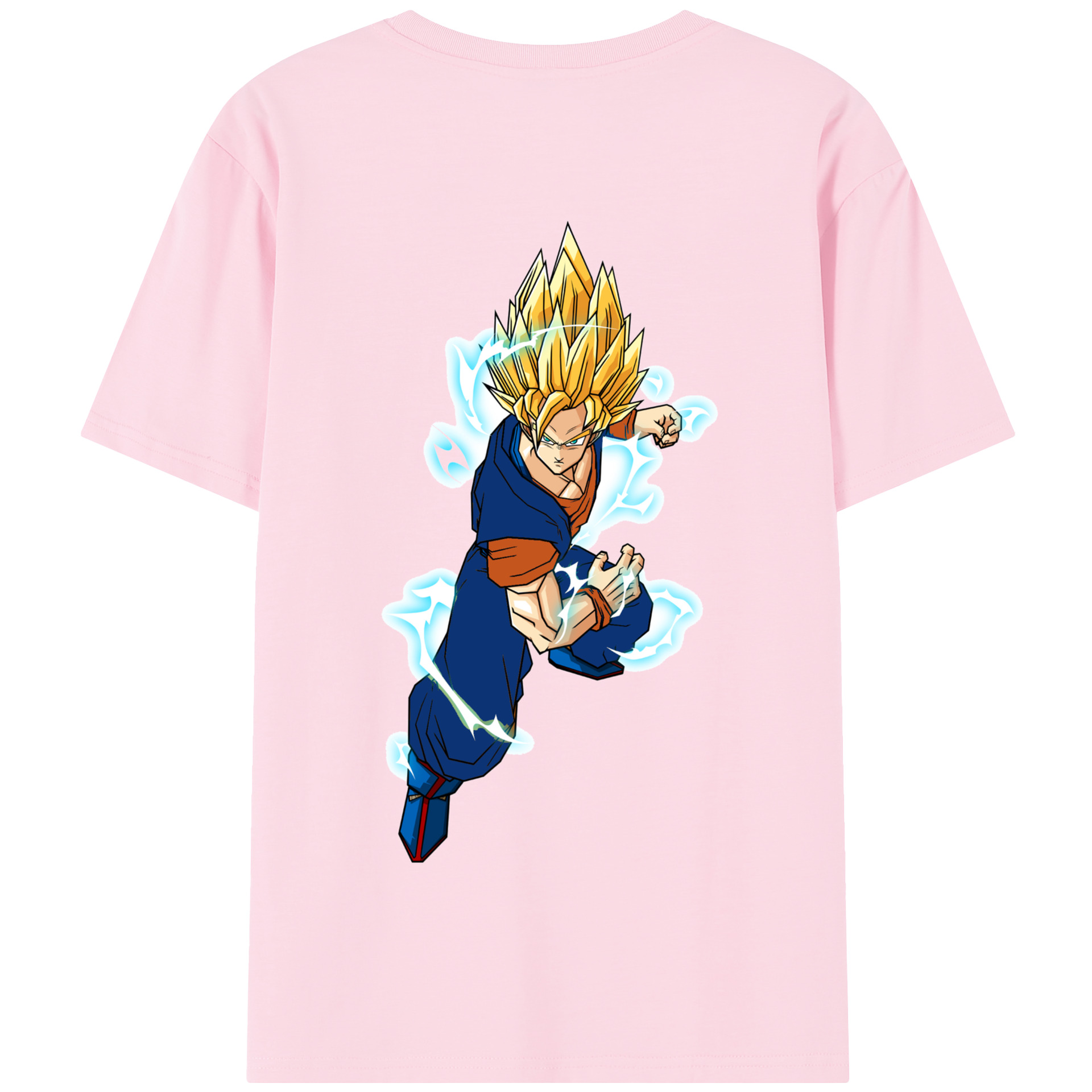 （画像用） ドラゴンボール 孫 悟飯（そんごはん）DRAGON BALL Son Gohan 綿100％半袖Tシャツ（背面プリント）