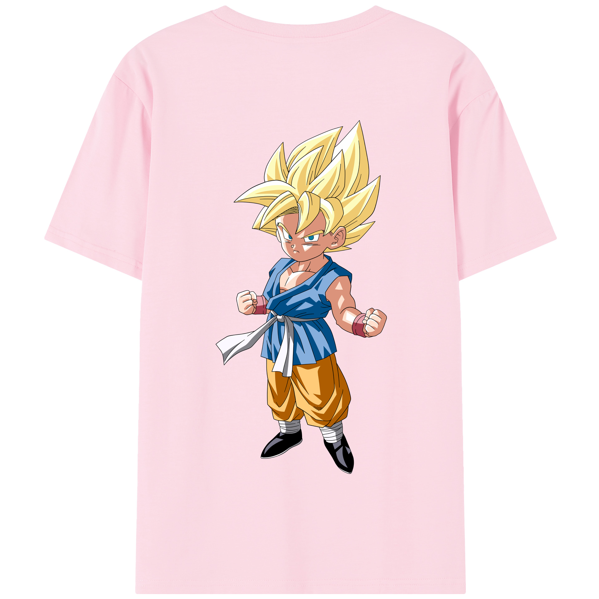 （画像用） ドラゴンボール 孫 悟飯（そんごはん）DRAGON BALL Son Gohan 綿100％半袖Tシャツ（背面プリント）