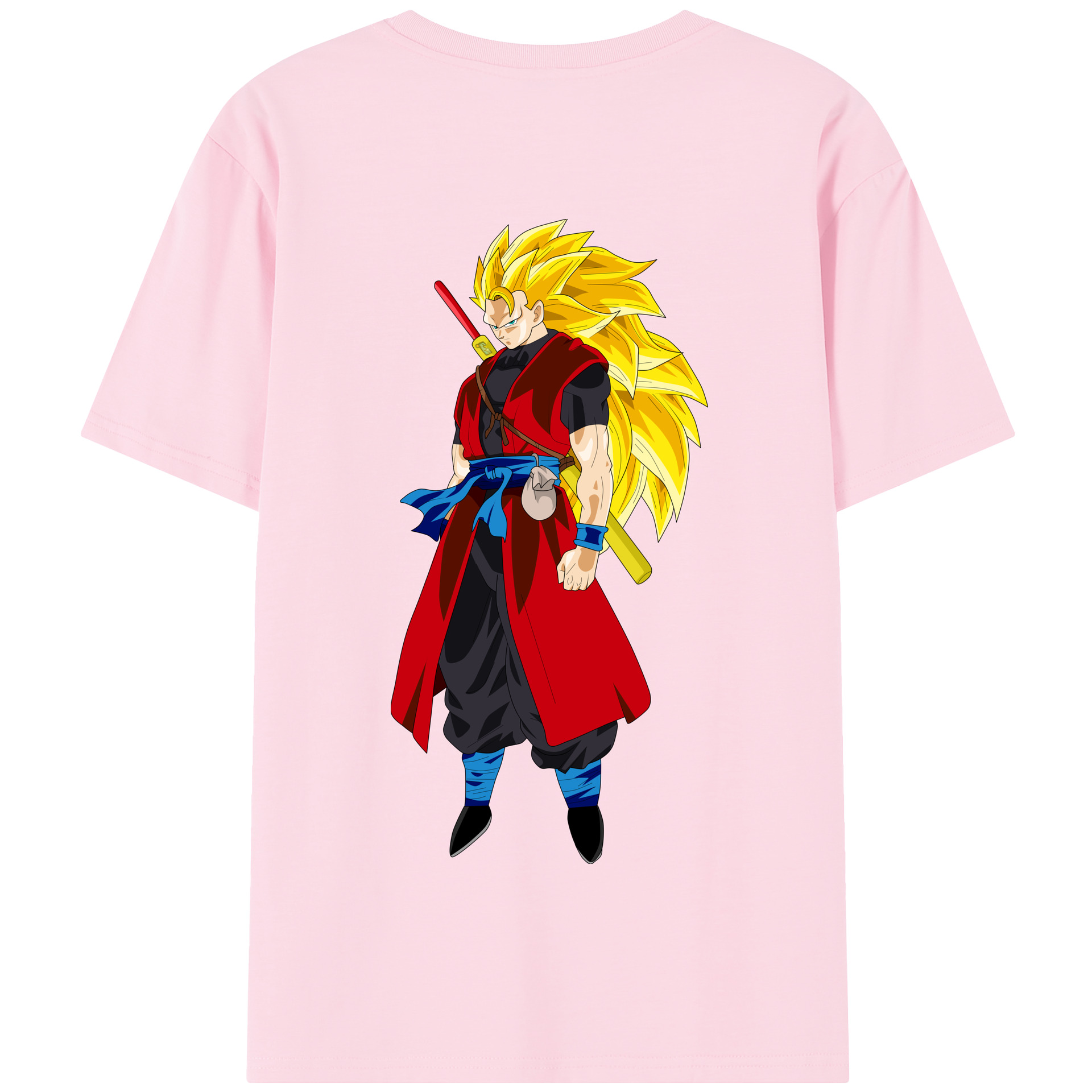 （画像用） ドラゴンボール トランクス（Torankusu）DRAGON BALL Trunks 綿100％半袖Tシャツ（背面プリント）