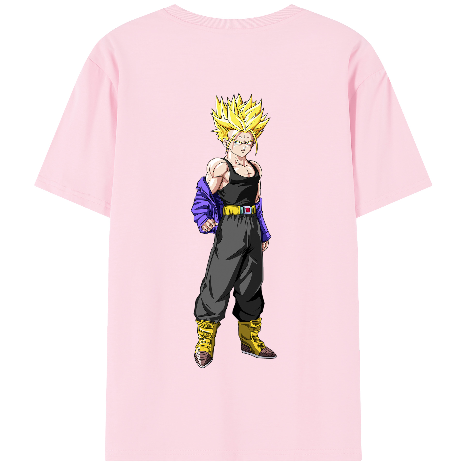 （画像用） ドラゴンボール トランクス（Torankusu）DRAGON BALL Trunks 綿100％半袖Tシャツ（背面プリント）