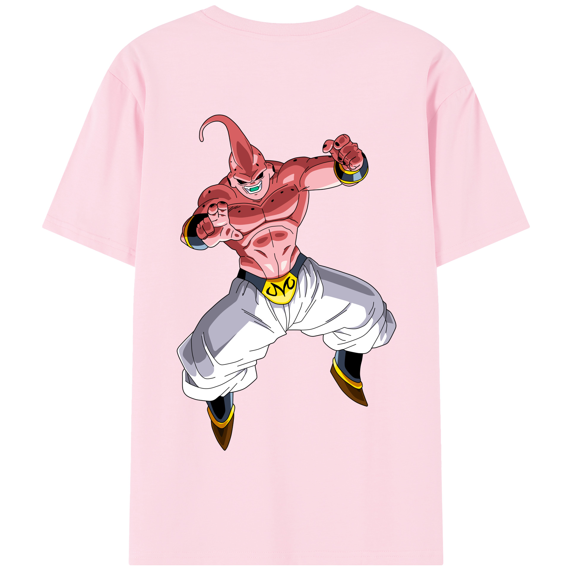 （画像用） ドラゴンボール 魔人ブウ DRAGON BALL Majin Buu 綿100％半袖Tシャツ（背面プリント）