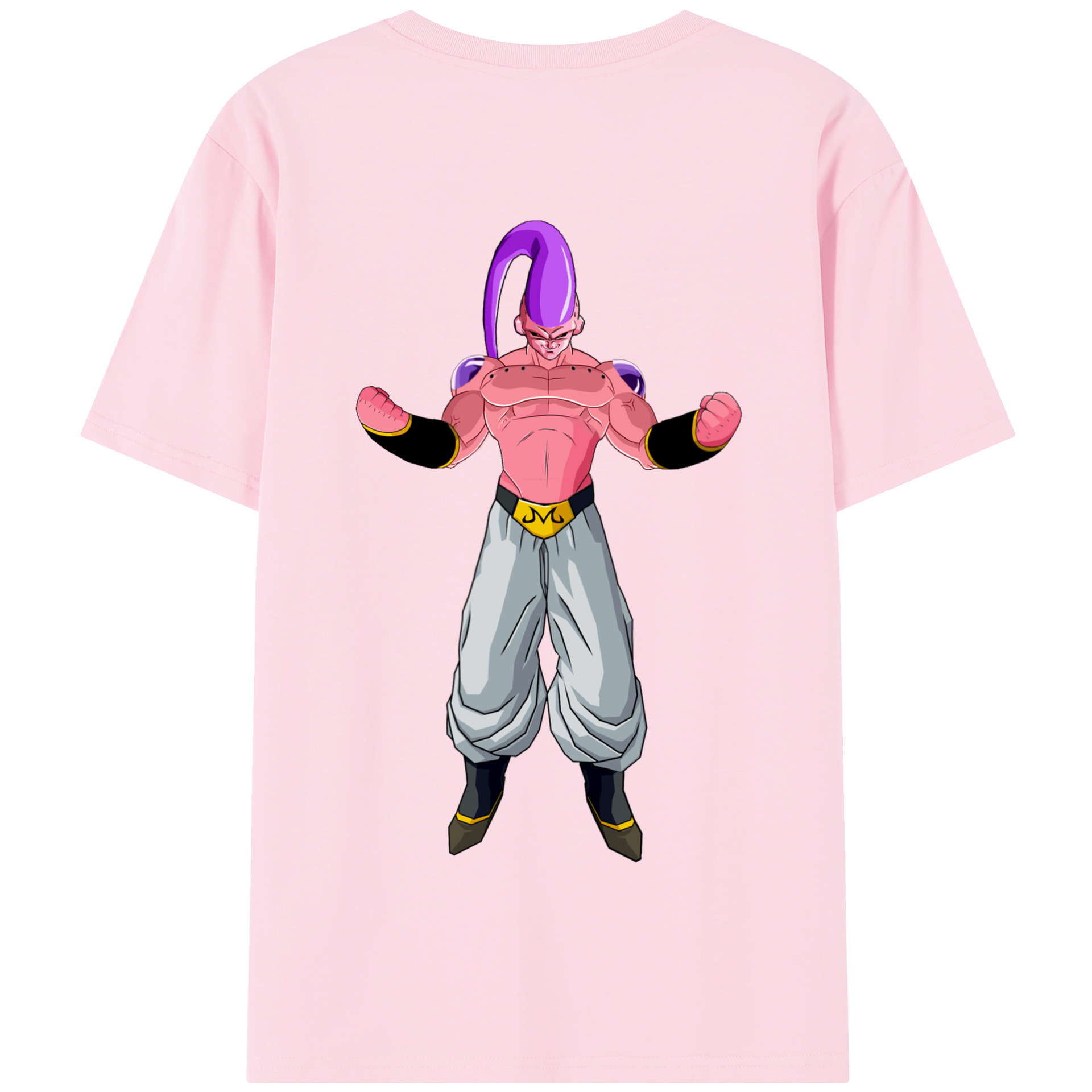 （画像用） ドラゴンボール 魔人ブウ DRAGON BALL Majin Buu 綿100％半袖Tシャツ（背面プリント）
