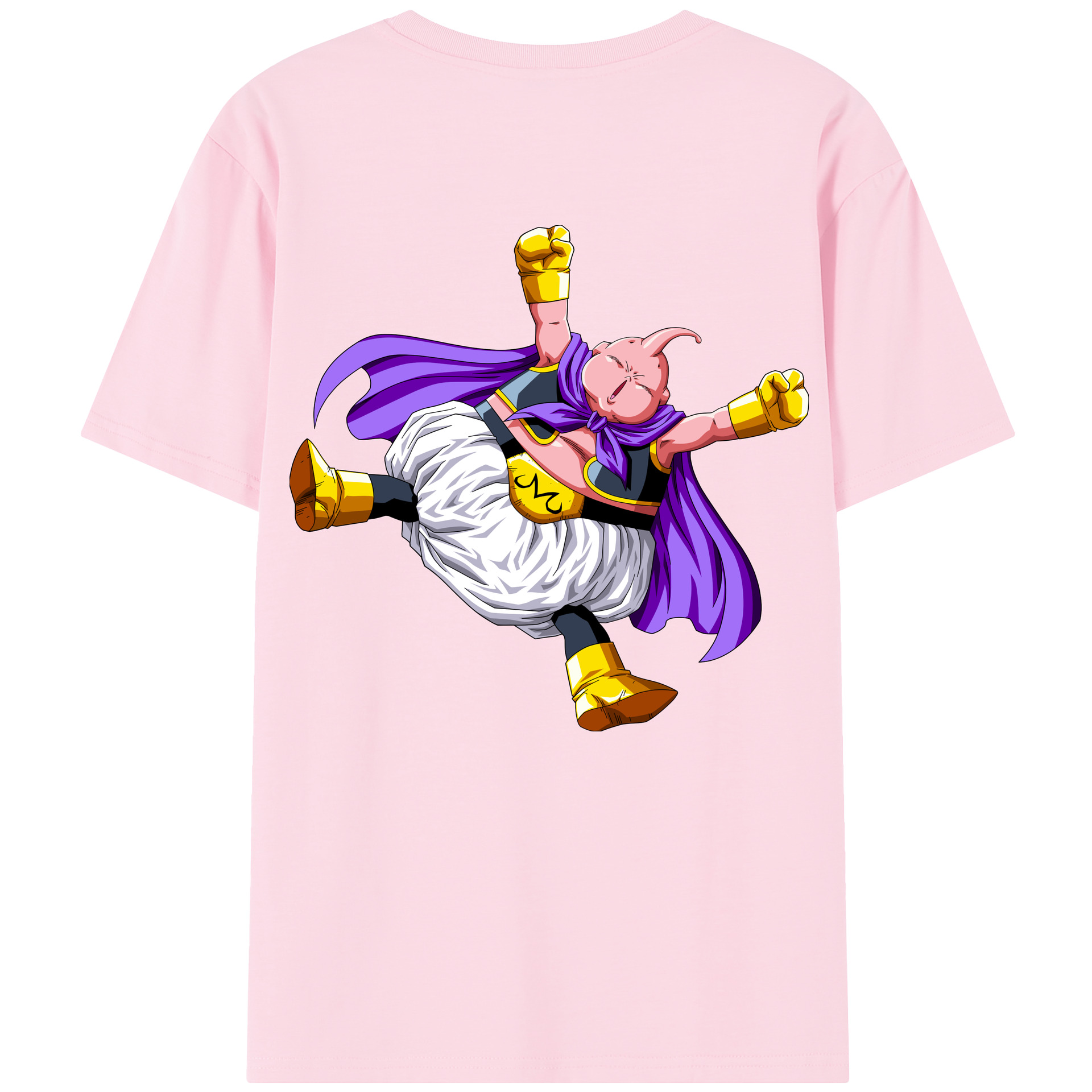 （画像用） ドラゴンボール 魔人ブウ DRAGON BALL Majin Buu 綿100％半袖Tシャツ（背面プリント）