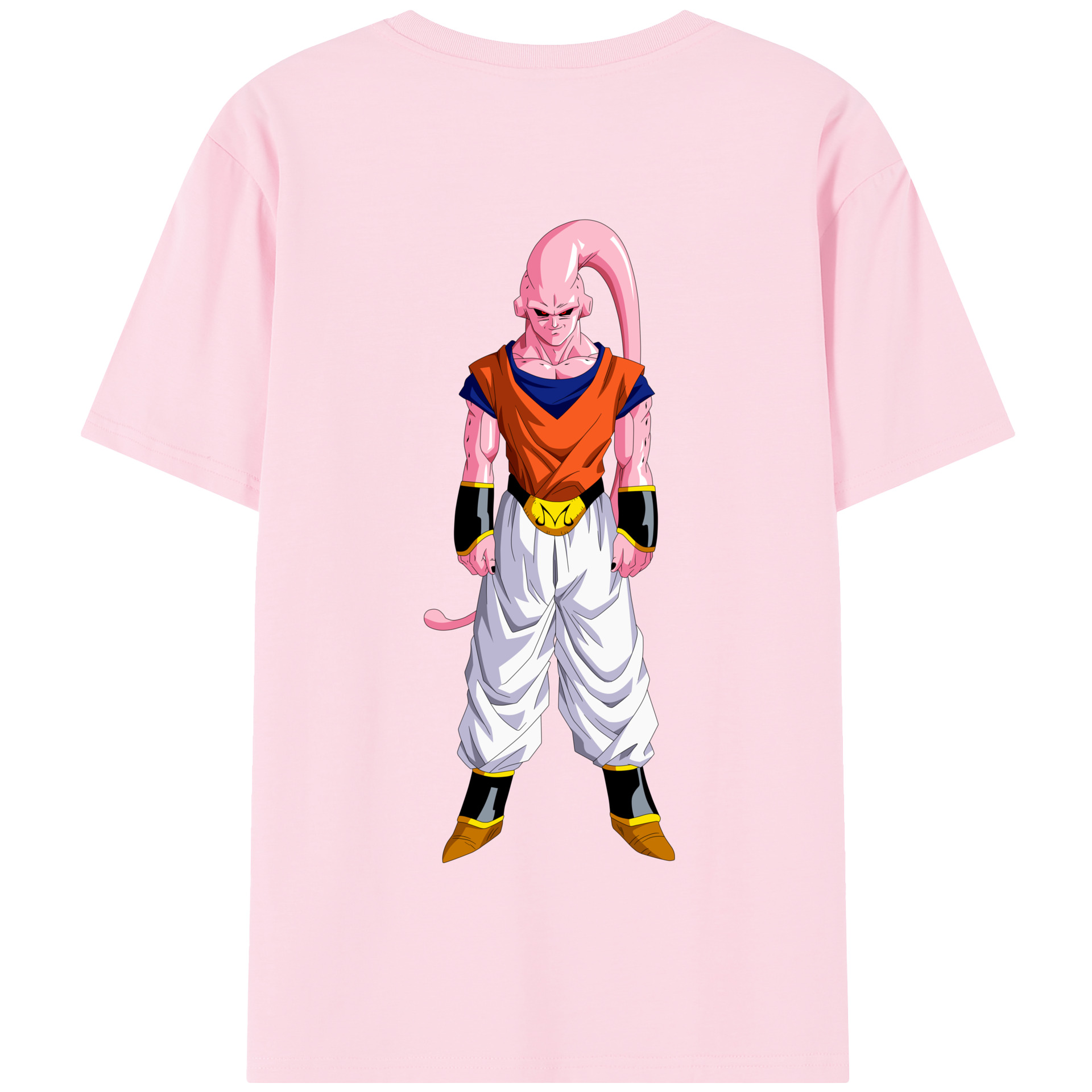 （画像用） ドラゴンボール 魔人ブウ DRAGON BALL Majin Buu 綿100％半袖Tシャツ（背面プリント）