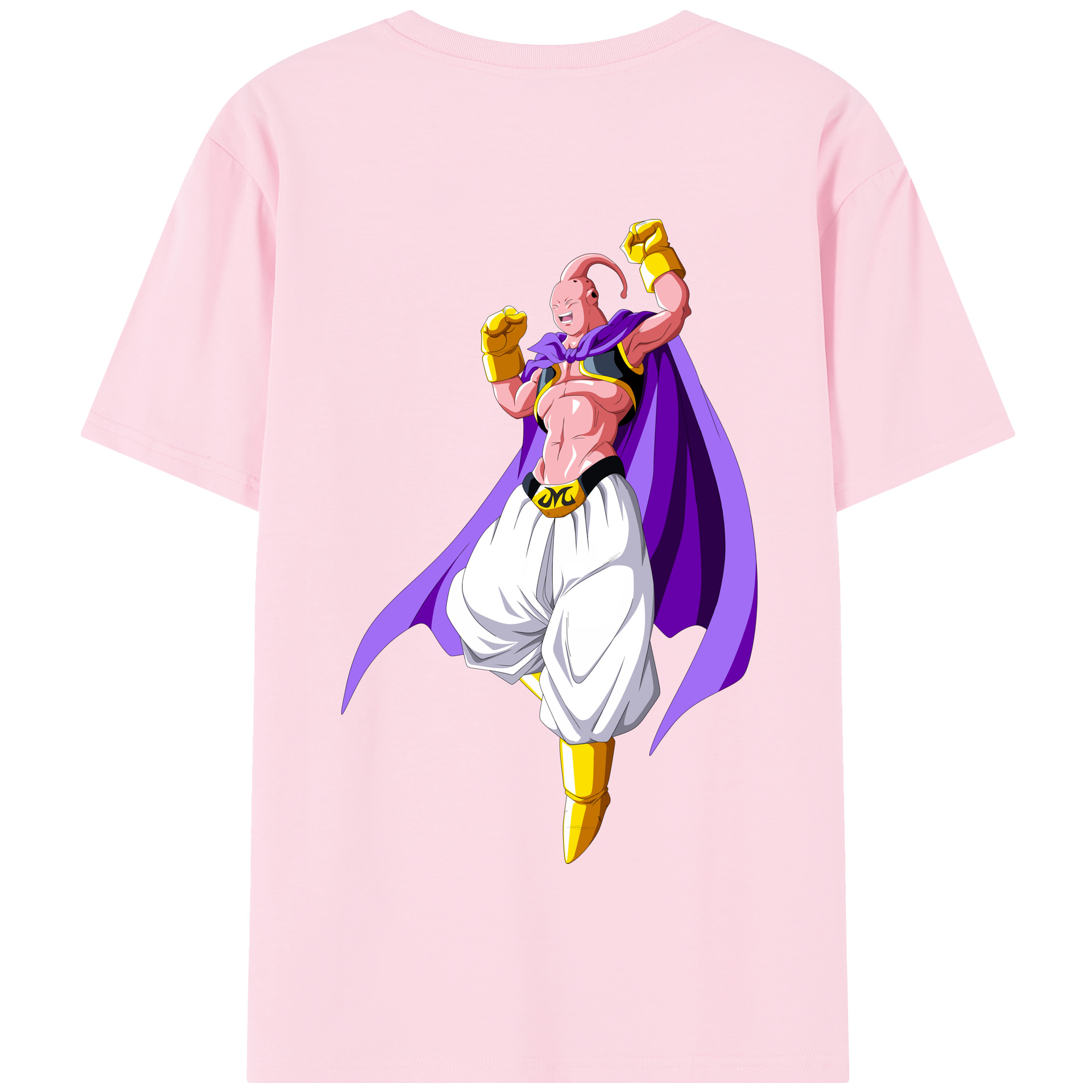 （画像用） ドラゴンボール 魔人ブウ DRAGON BALL Majin Buu 綿100％半袖Tシャツ（背面プリント）