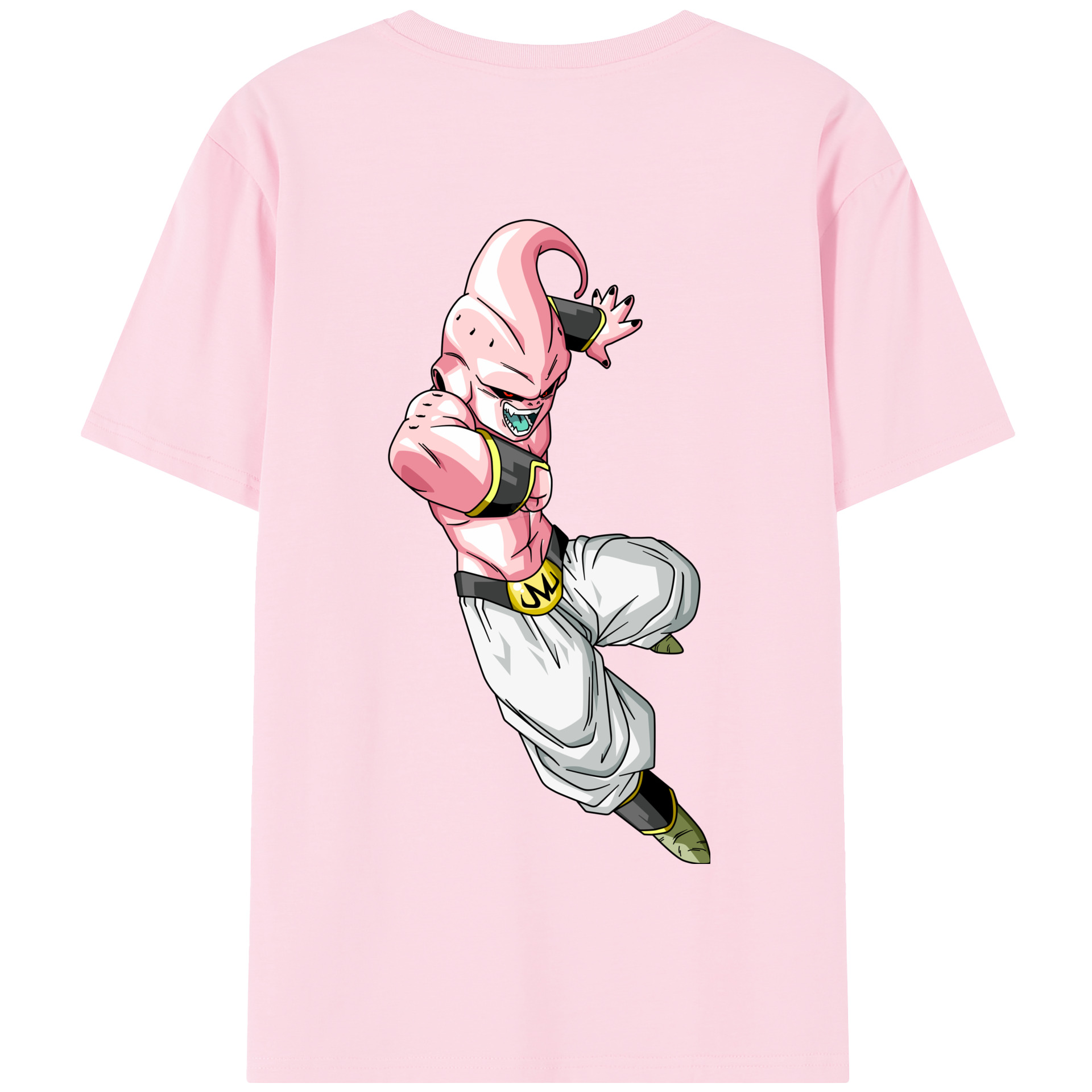 （画像用） ドラゴンボール 魔人ブウ DRAGON BALL Majin Buu 綿100％半袖Tシャツ（背面プリント）