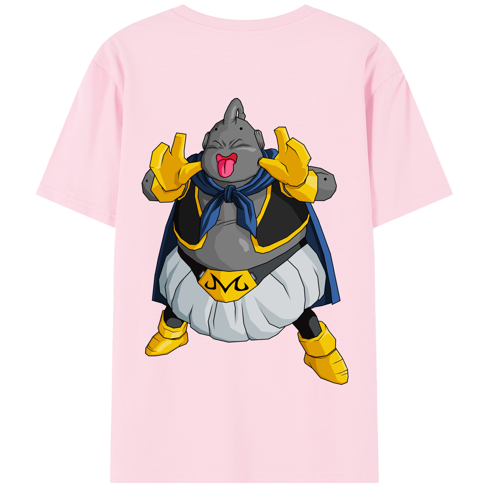 （画像用） ドラゴンボール 魔人ブウ DRAGON BALL Majin Buu 綿100％半袖Tシャツ（背面プリント）