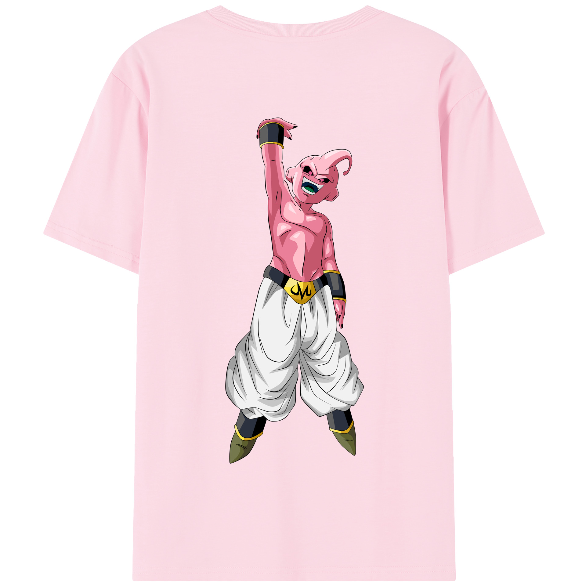 （画像用） ドラゴンボール 魔人ブウ DRAGON BALL Majin Buu 綿100％半袖Tシャツ（背面プリント）