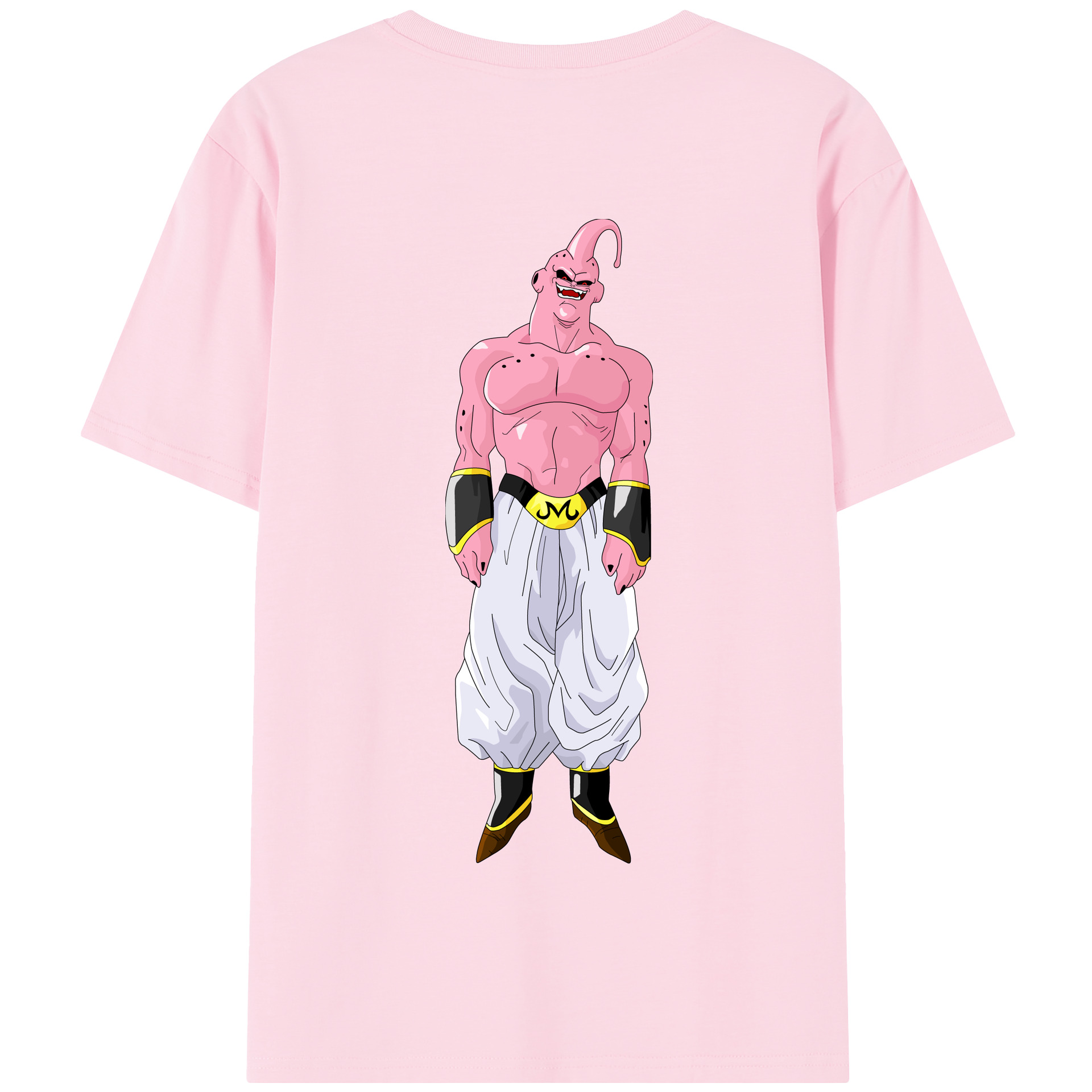（画像用） ドラゴンボール 魔人ブウ DRAGON BALL Majin Buu 綿100％半袖Tシャツ（背面プリント）