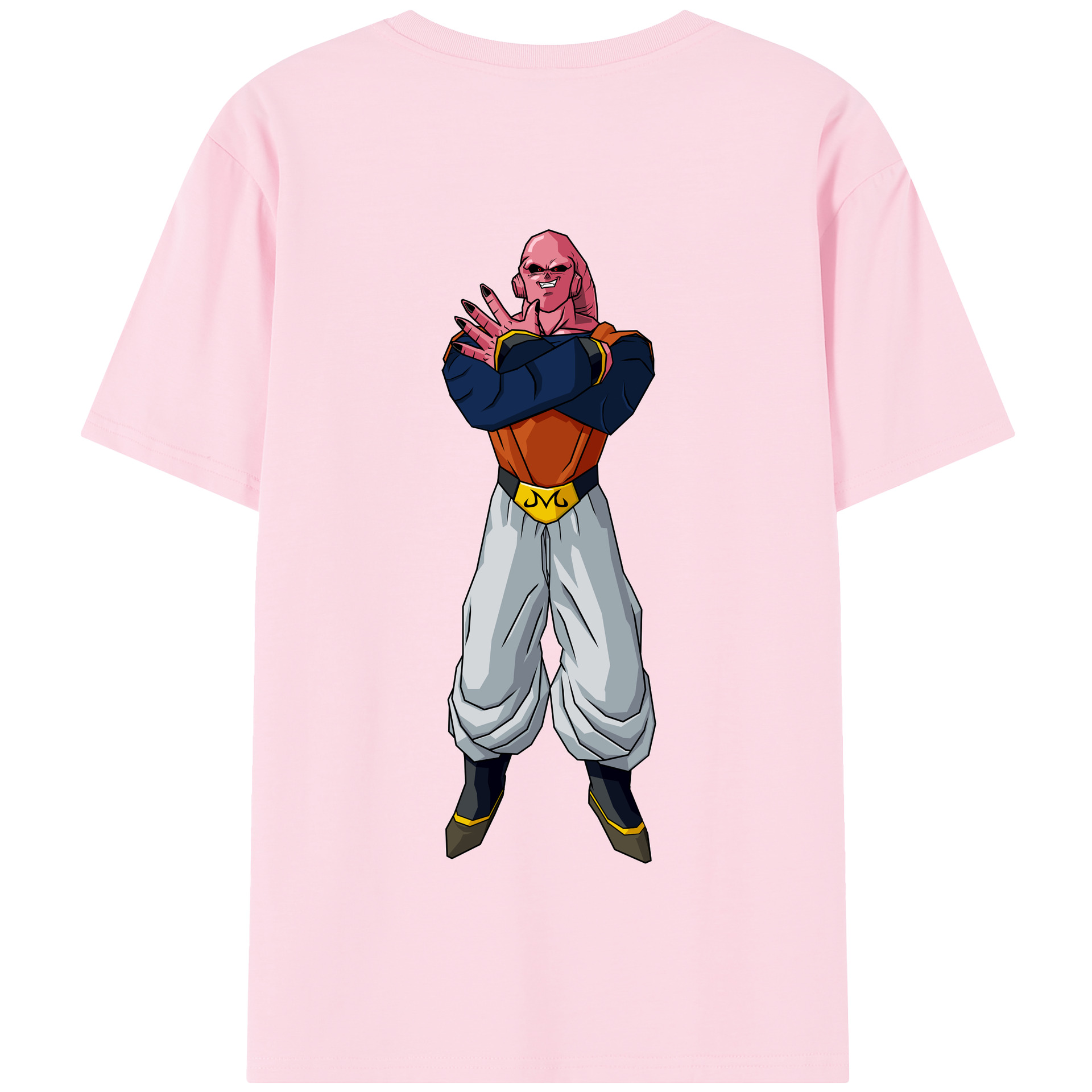 （画像用） ドラゴンボール 魔人ブウ DRAGON BALL Majin Buu 綿100％半袖Tシャツ（背面プリント）