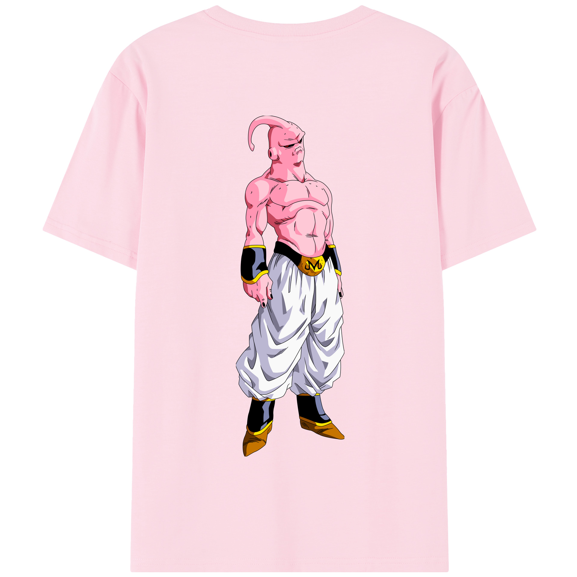 （画像用） ドラゴンボール 魔人ブウ DRAGON BALL Majin Buu 綿100％半袖Tシャツ（背面プリント）