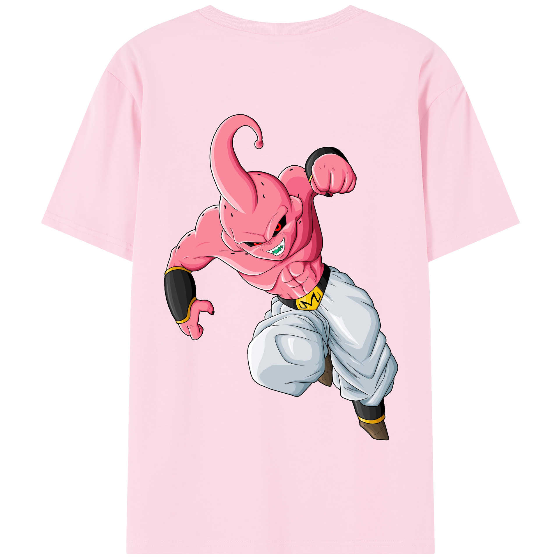 （画像用） ドラゴンボール 魔人ブウ DRAGON BALL Majin Buu 綿100％半袖Tシャツ（背面プリント）