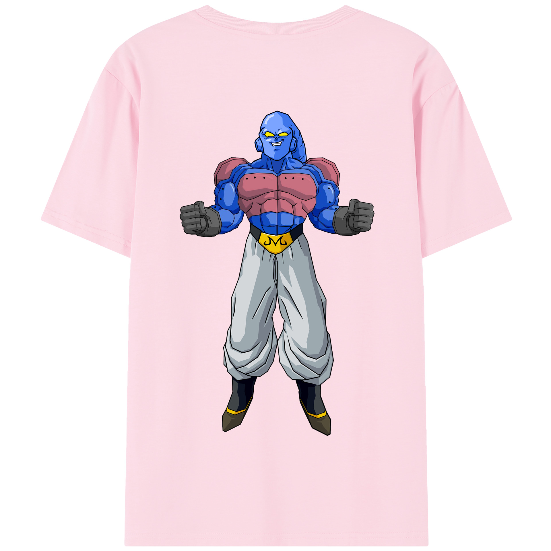 （画像用） ドラゴンボール 魔人ブウ DRAGON BALL Majin Buu 綿100％半袖Tシャツ（背面プリント）