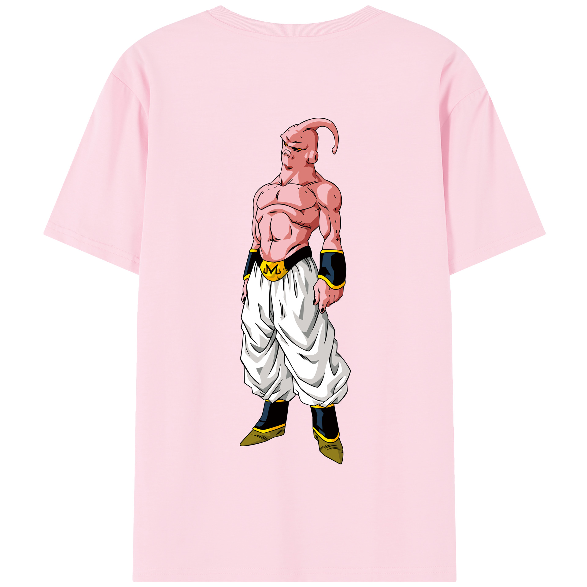 （画像用） ドラゴンボール 魔人ブウ DRAGON BALL Majin Buu 綿100％半袖Tシャツ（背面プリント）