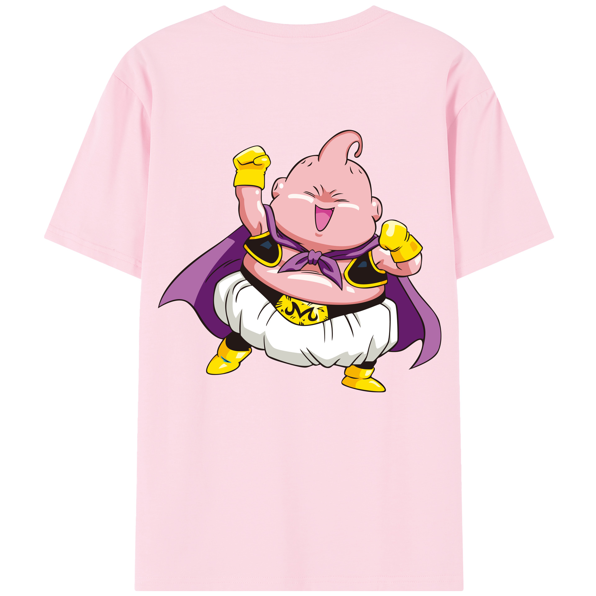 （画像用） ドラゴンボール 魔人ブウ DRAGON BALL Majin Buu 綿100％半袖Tシャツ（背面プリント）