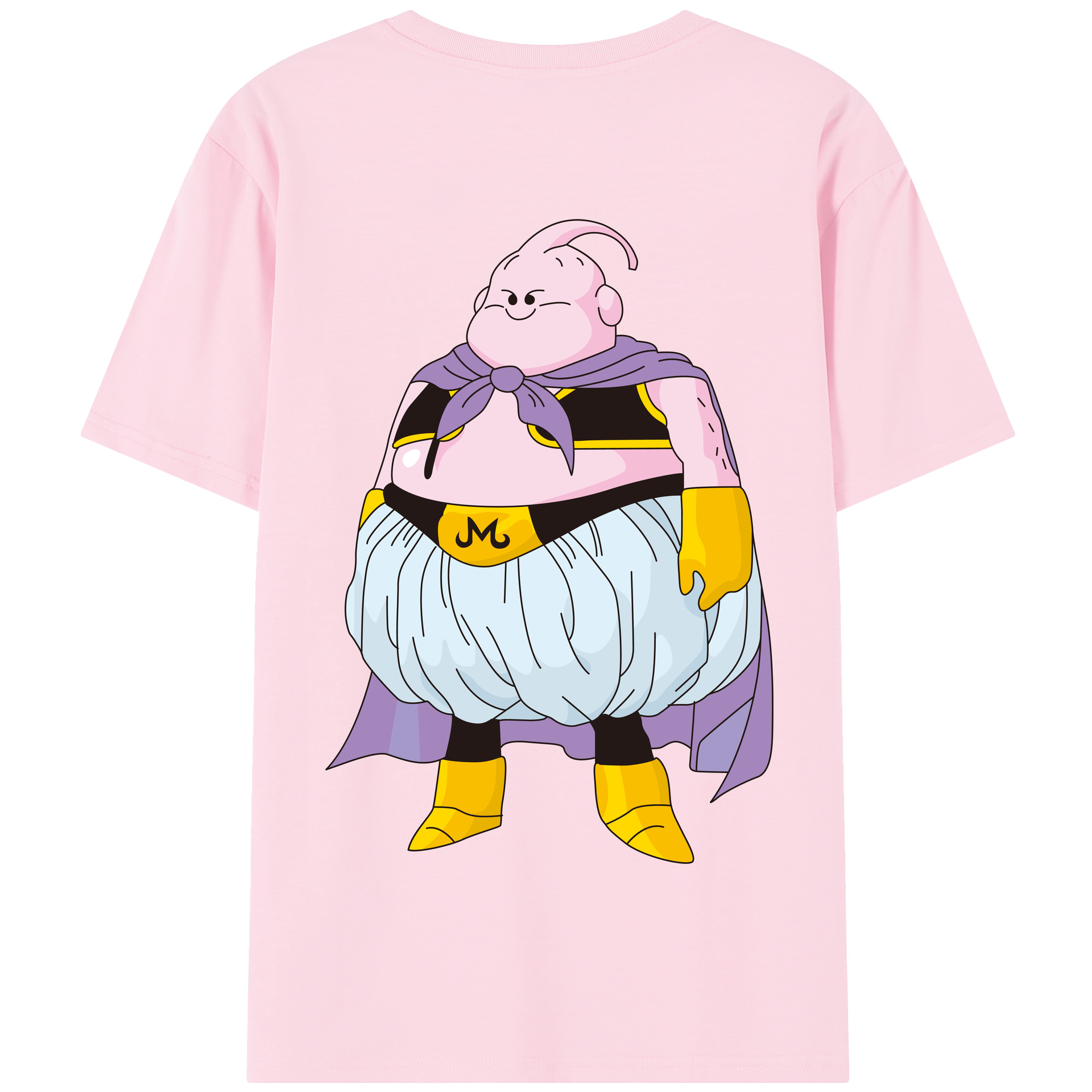 （画像用） ドラゴンボール 魔人ブウ DRAGON BALL Majin Buu 綿100％半袖Tシャツ（背面プリント）