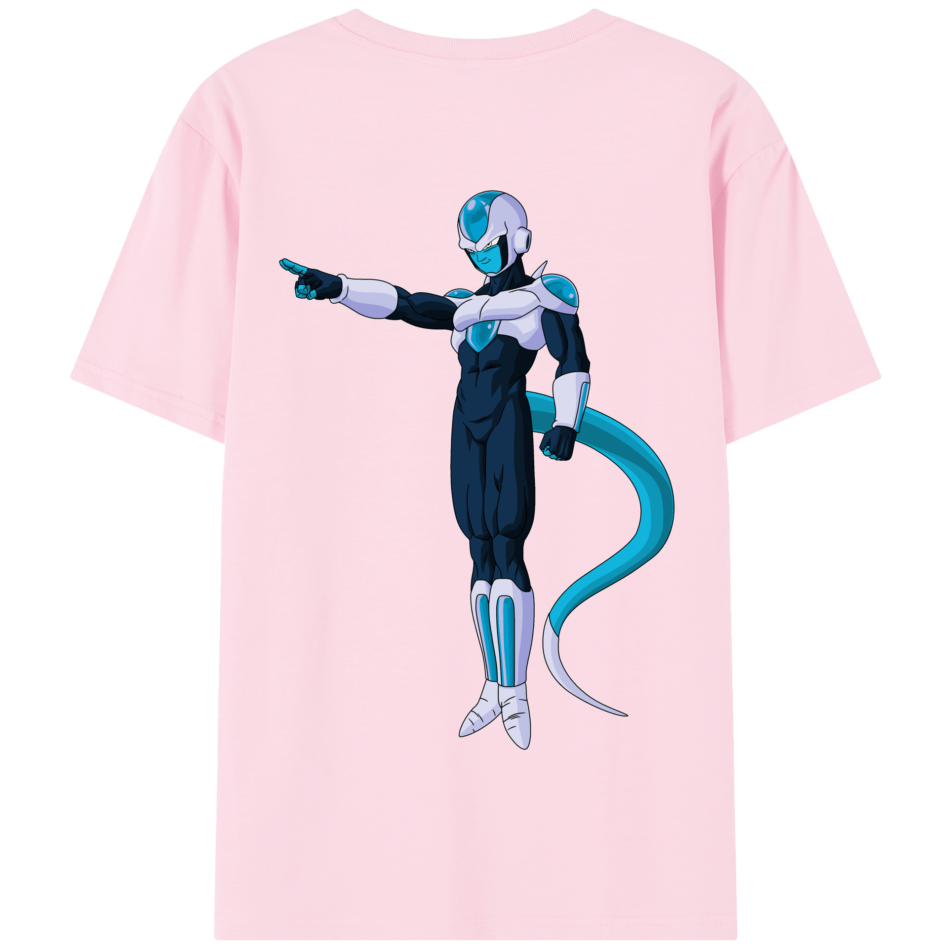 （画像用） ドラゴンボール フリーザ DRAGON BALL Frieza 綿100％半袖Tシャツ（背面プリント）