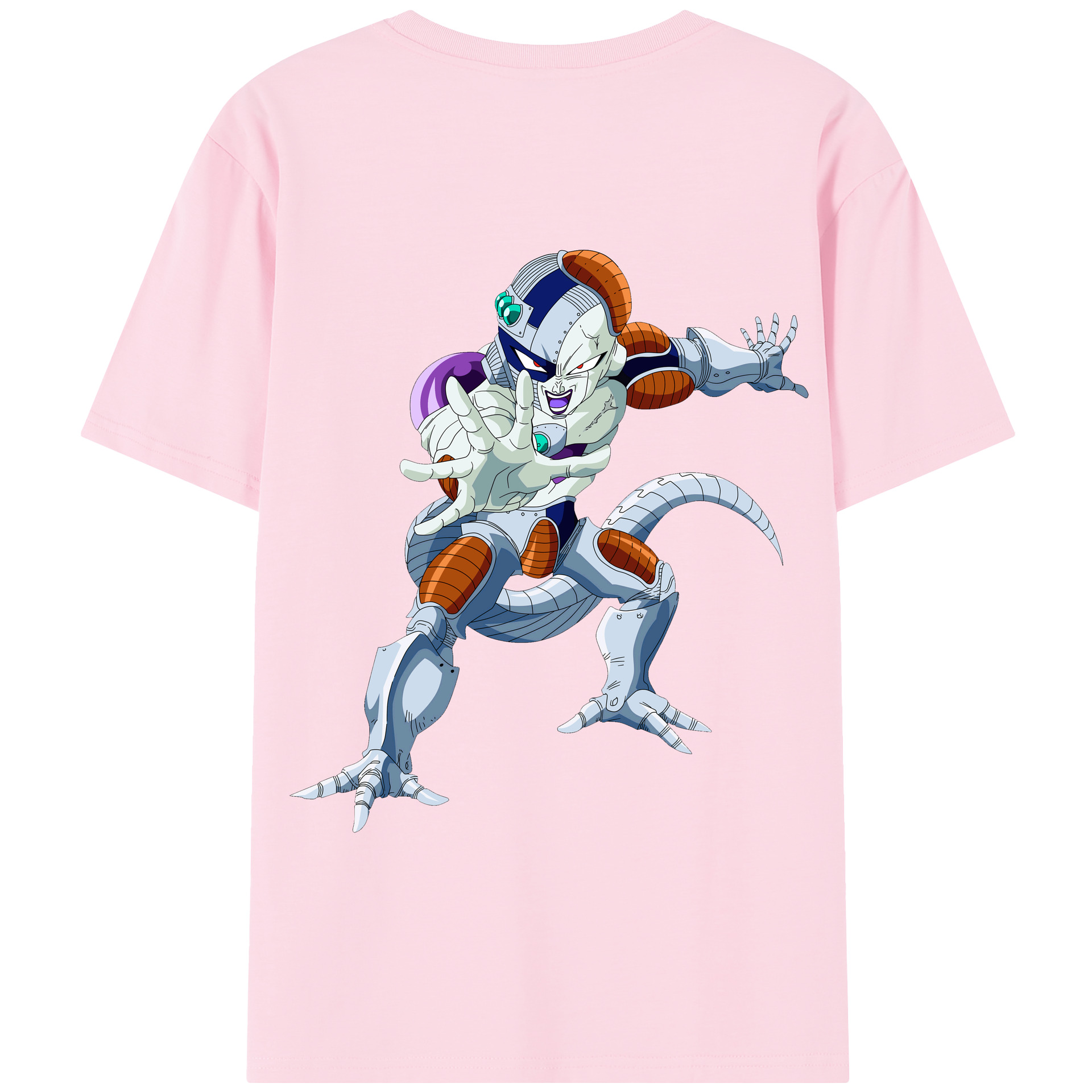 （画像用） ドラゴンボール フリーザ DRAGON BALL Frieza 綿100％半袖Tシャツ（背面プリント）