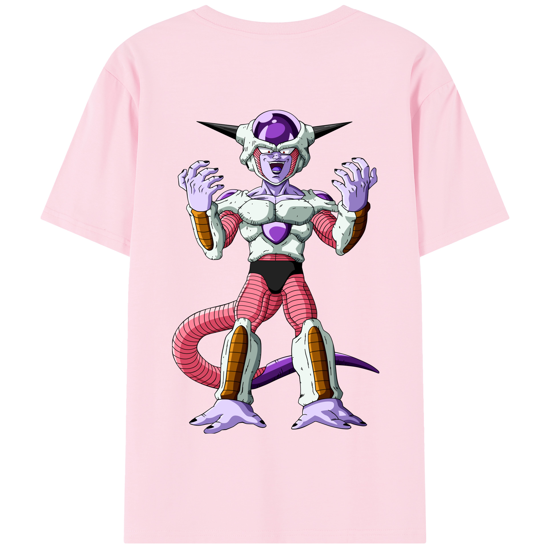 （画像用） ドラゴンボール フリーザ DRAGON BALL Frieza 綿100％半袖Tシャツ（背面プリント）