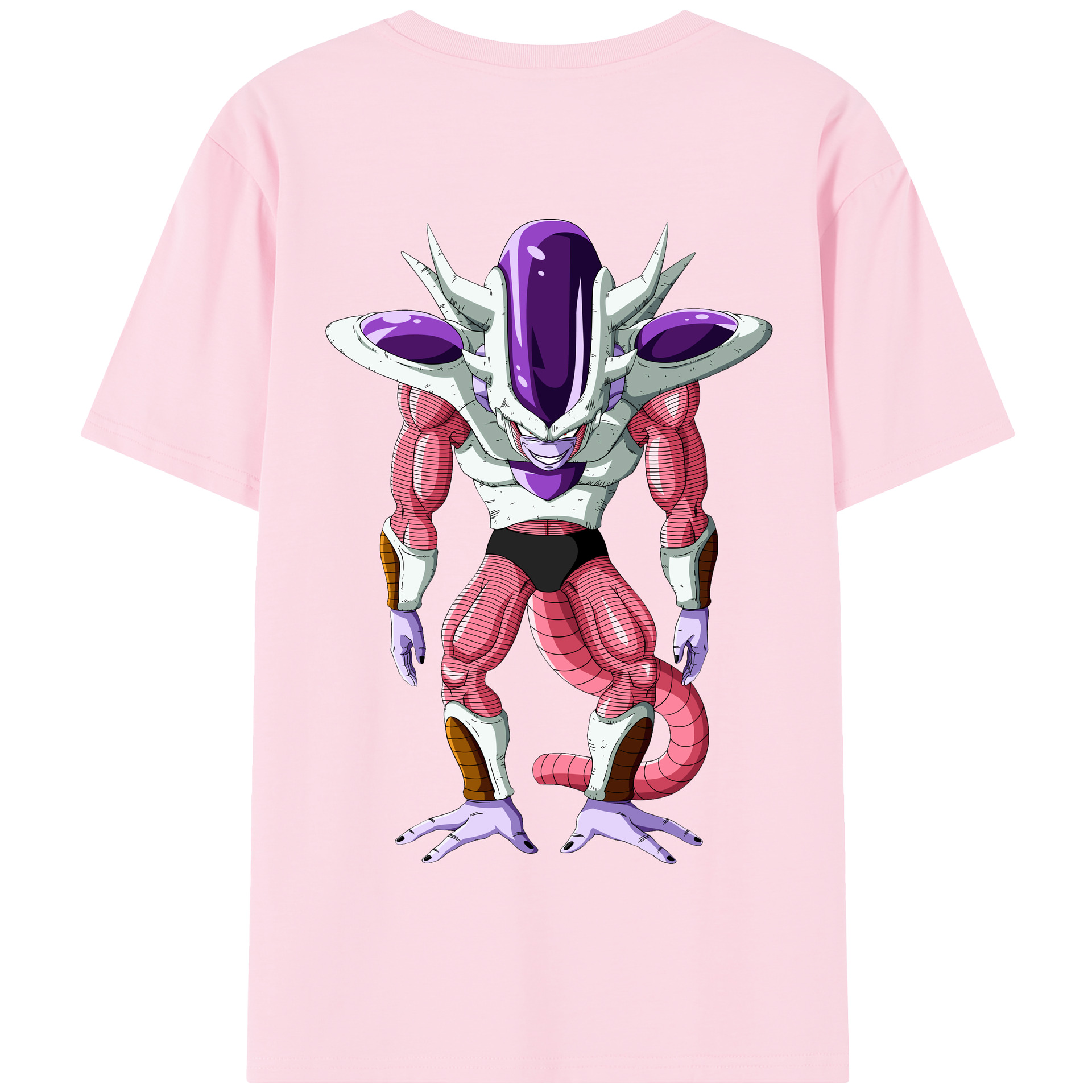 （画像用） ドラゴンボール フリーザ DRAGON BALL Frieza 綿100％半袖Tシャツ（背面プリント）