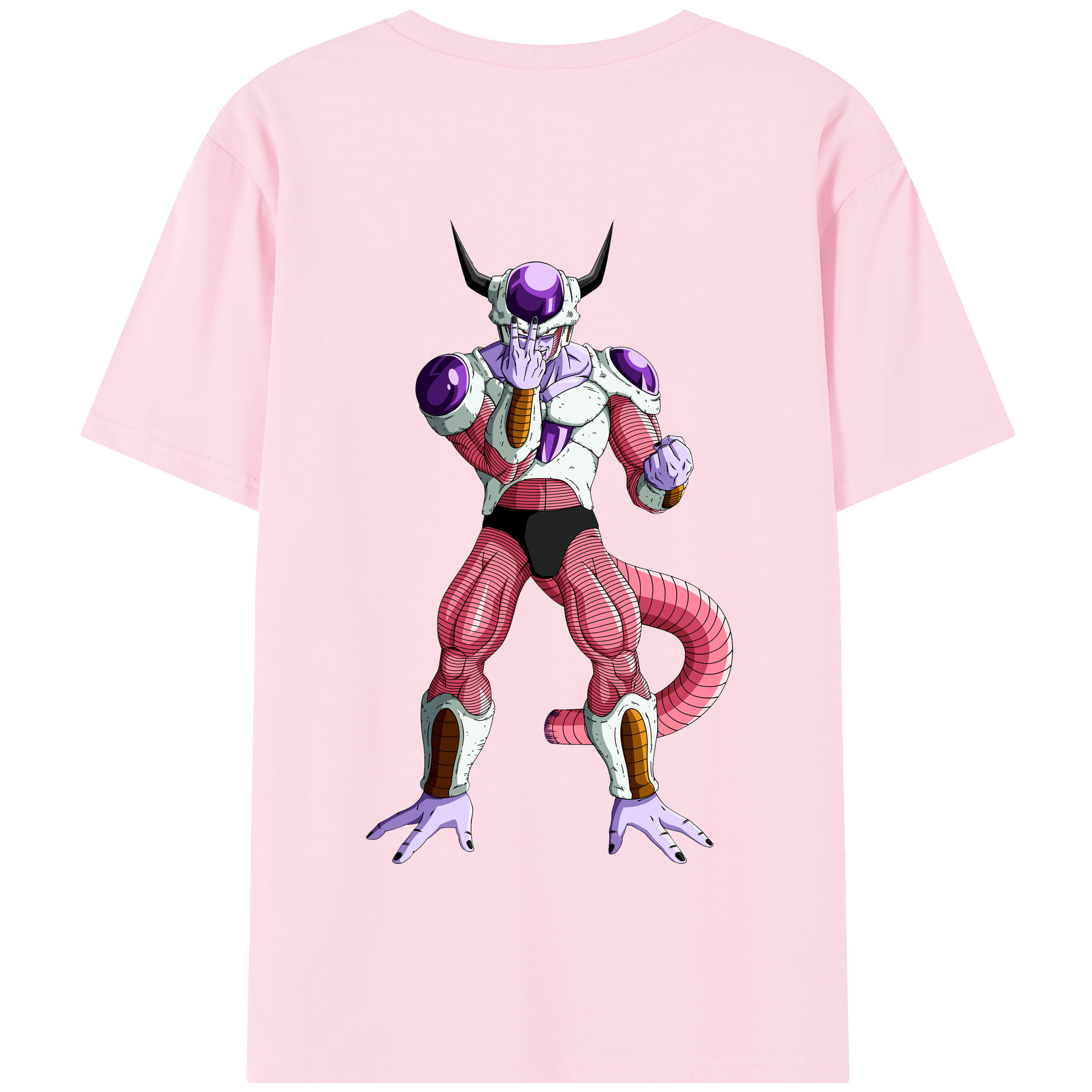 （画像用） ドラゴンボール フリーザ DRAGON BALL Frieza 綿100％半袖Tシャツ（背面プリント）