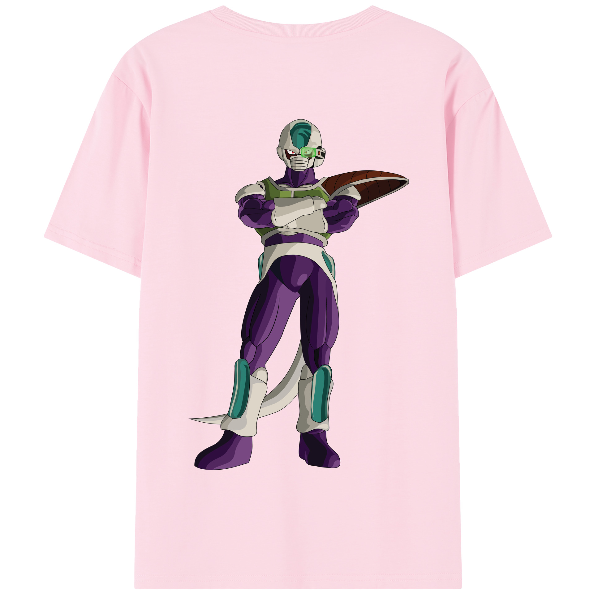 （画像用） ドラゴンボール フリーザ DRAGON BALL Frieza 綿100％半袖Tシャツ（背面プリント）