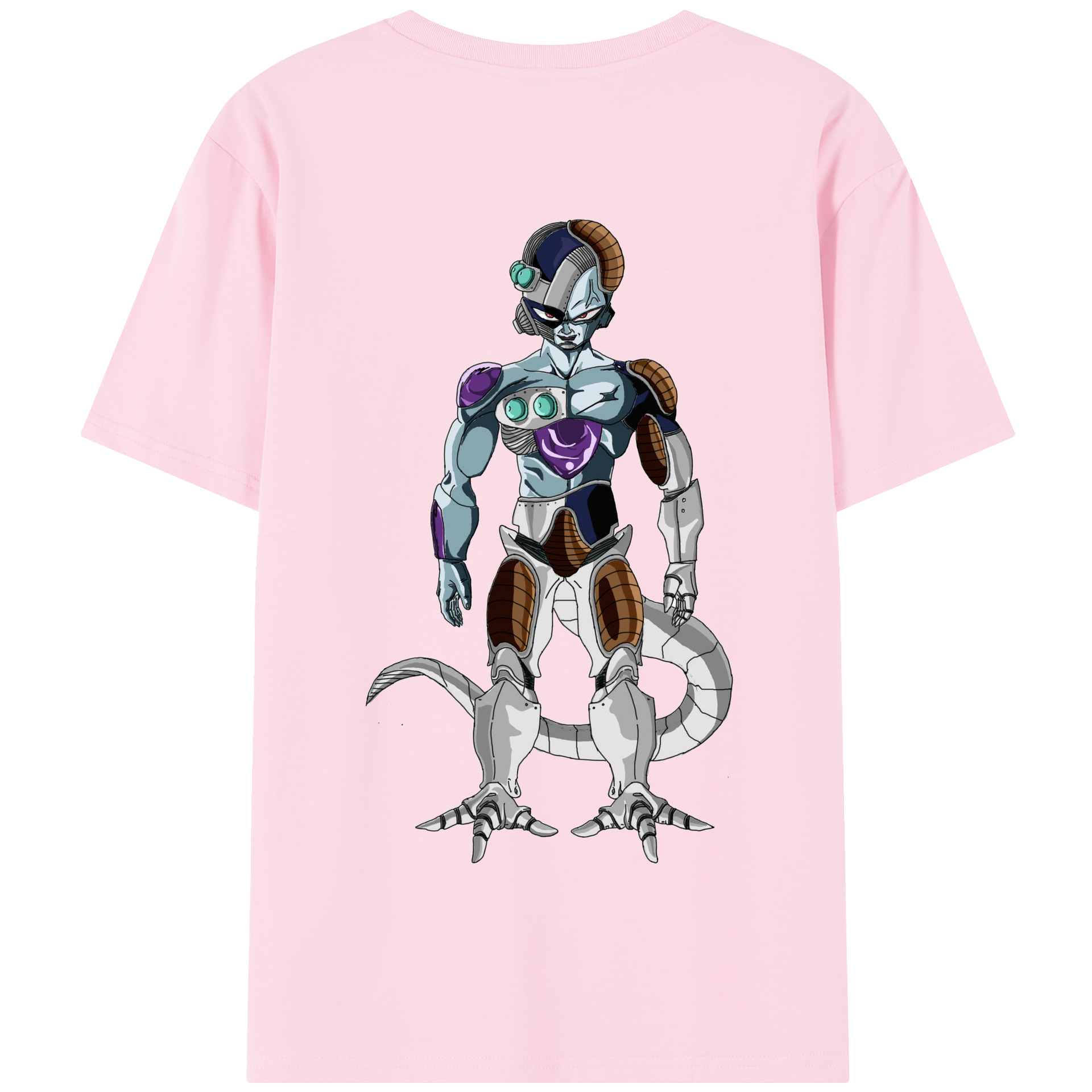 （画像用） ドラゴンボール クウラ DRAGON BALL Cooler Coora 綿100％半袖Tシャツ（背面プリント）
