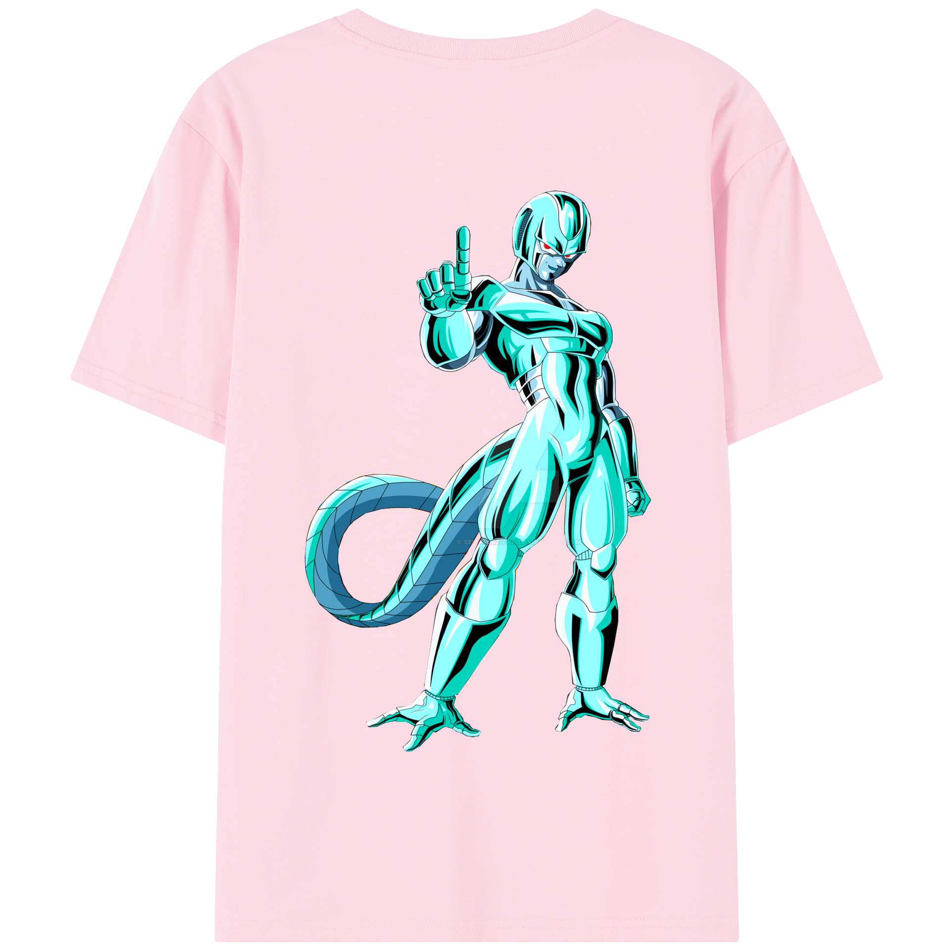 （画像用） ドラゴンボール クウラ DRAGON BALL Cooler Coora 綿100％半袖Tシャツ（背面プリント）