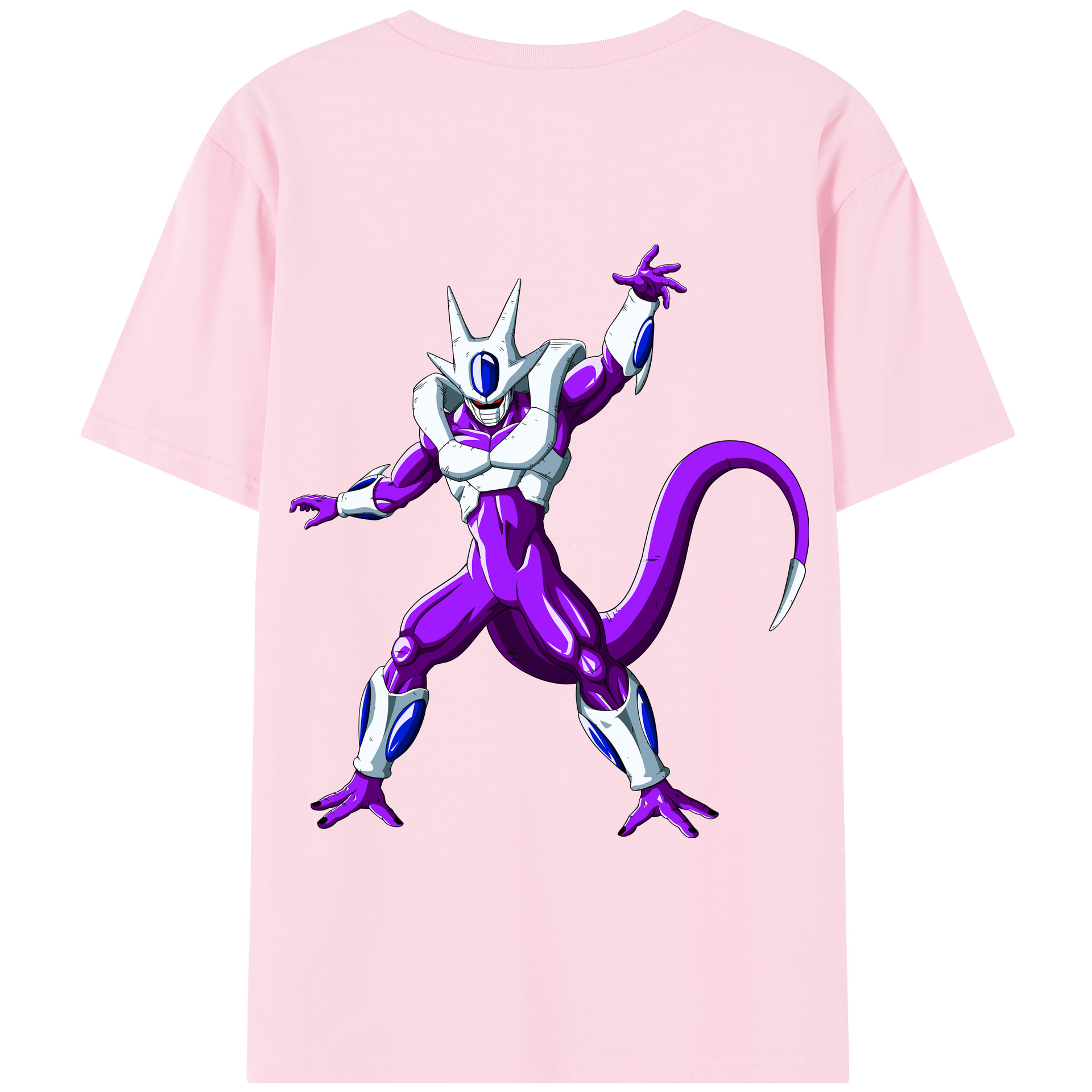 （画像用） ドラゴンボール クウラ DRAGON BALL Cooler Coora 綿100％半袖Tシャツ（背面プリント）