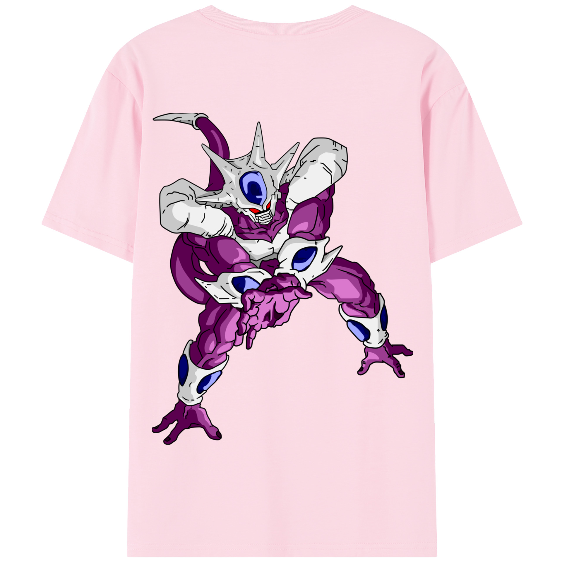 （画像用） ドラゴンボール クウラ DRAGON BALL Cooler Coora 綿100％半袖Tシャツ（背面プリント）