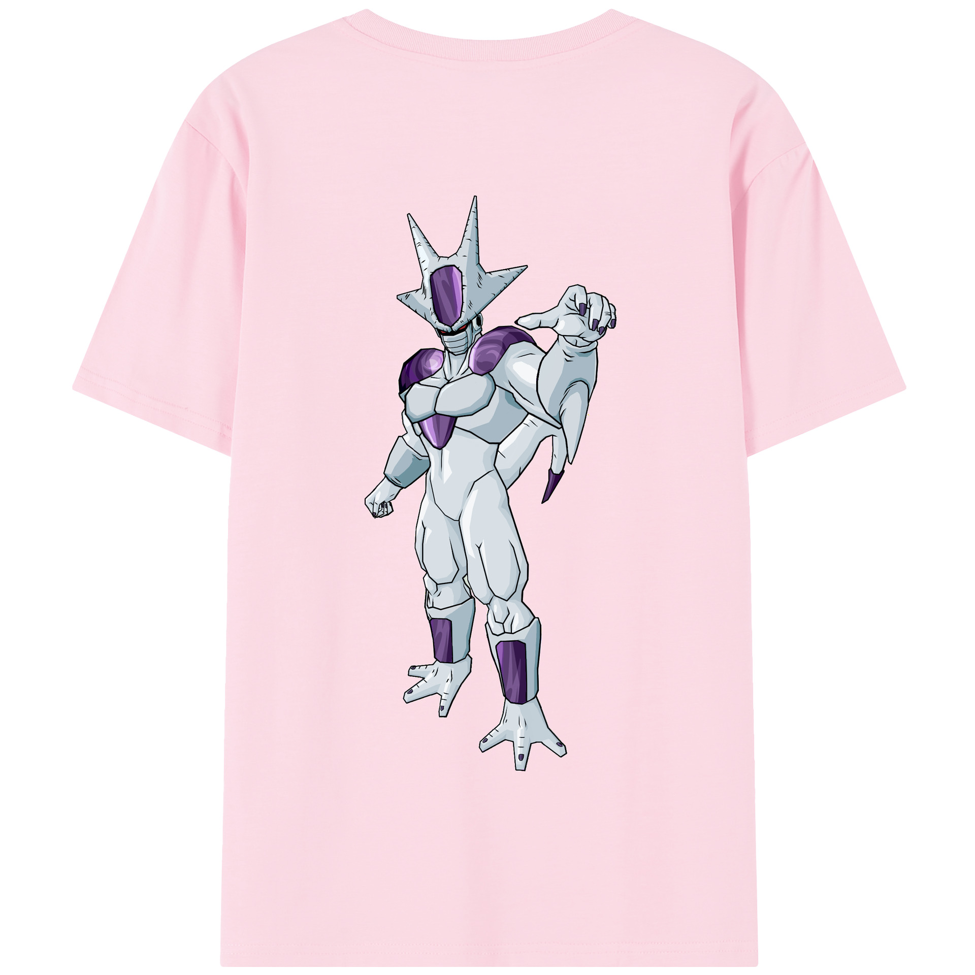 （画像用） ドラゴンボール クウラ DRAGON BALL Cooler Coora 綿100％半袖Tシャツ（背面プリント）