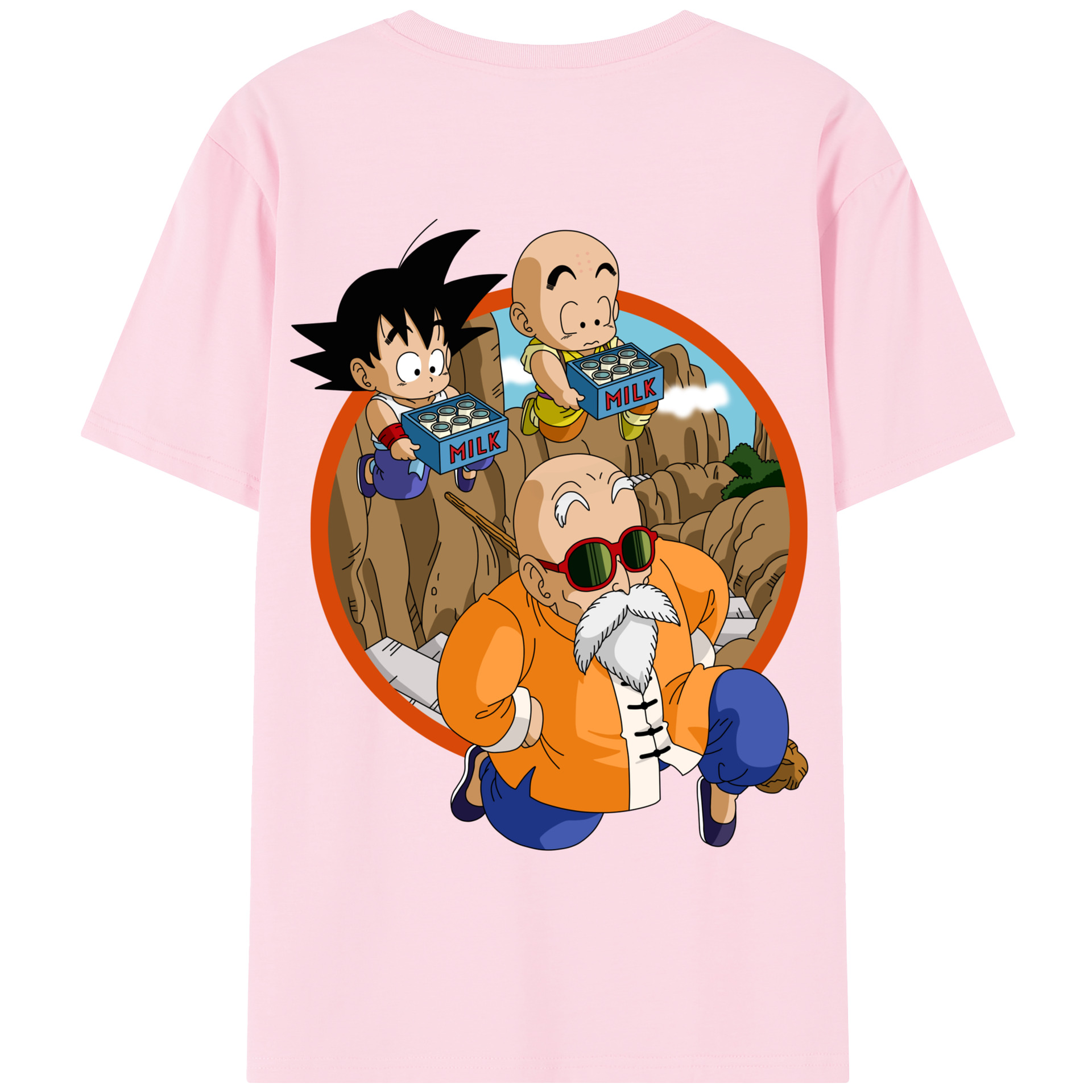 （画像用） ドラゴンボール 亀仙人（かめせんにん） DRAGON BALL Master Roshi Kame Sennin 綿100％半袖Tシャツ（背面プリント）