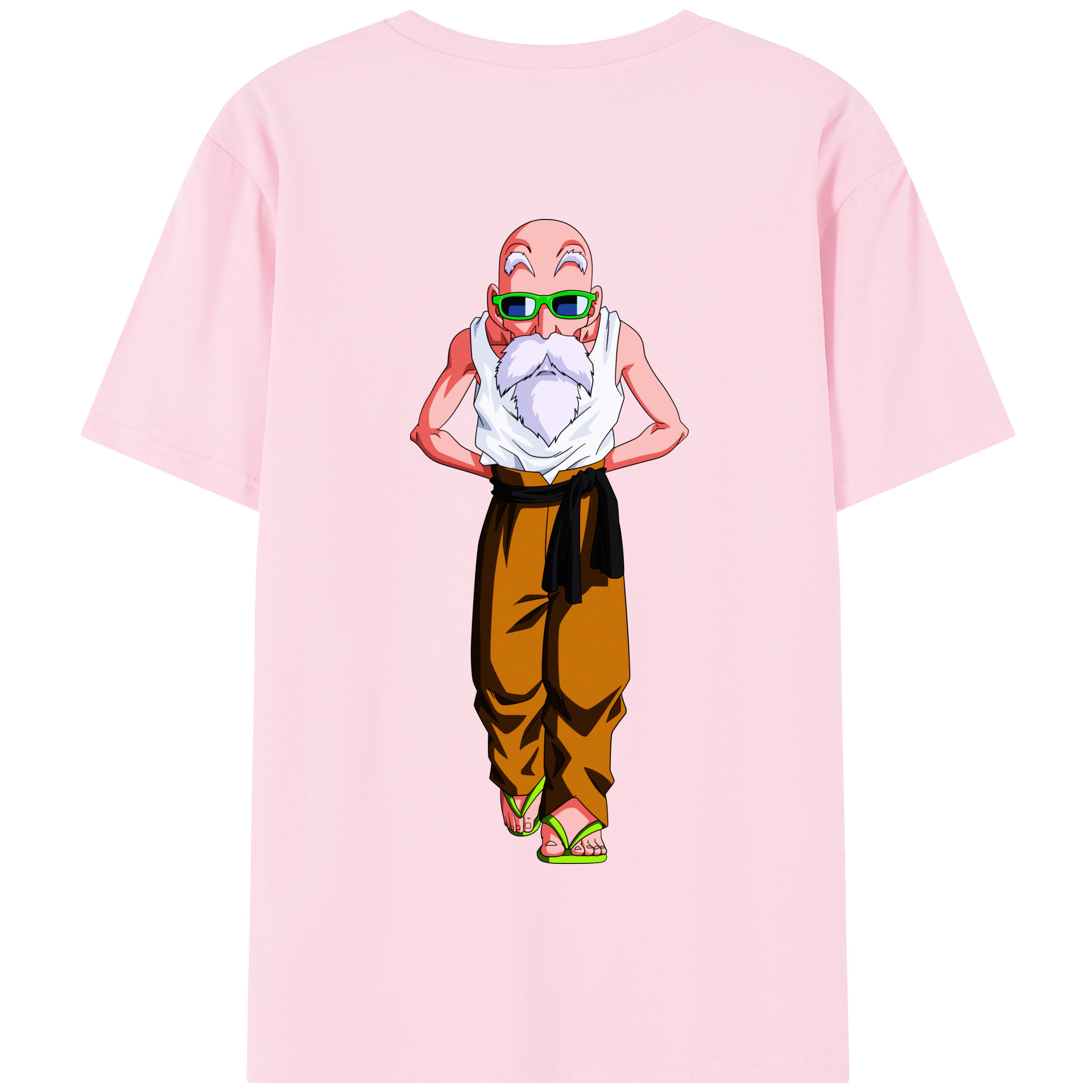 （画像用） ドラゴンボール 亀仙人（かめせんにん） DRAGON BALL Master Roshi Kame Sennin 綿100％半袖Tシャツ（背面プリント）