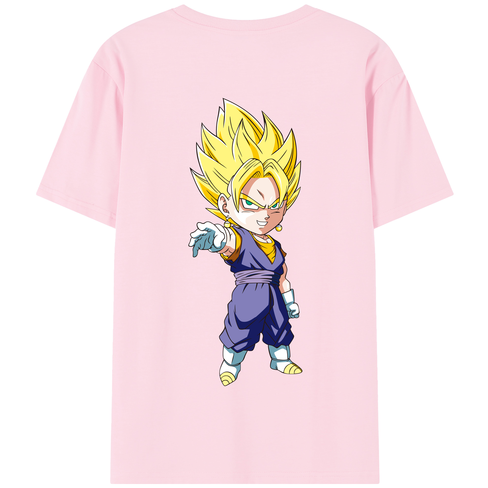 （画像用） ドラゴンボール ベジット DRAGON BALL Vegetto 綿100％半袖Tシャツ（背面プリント）