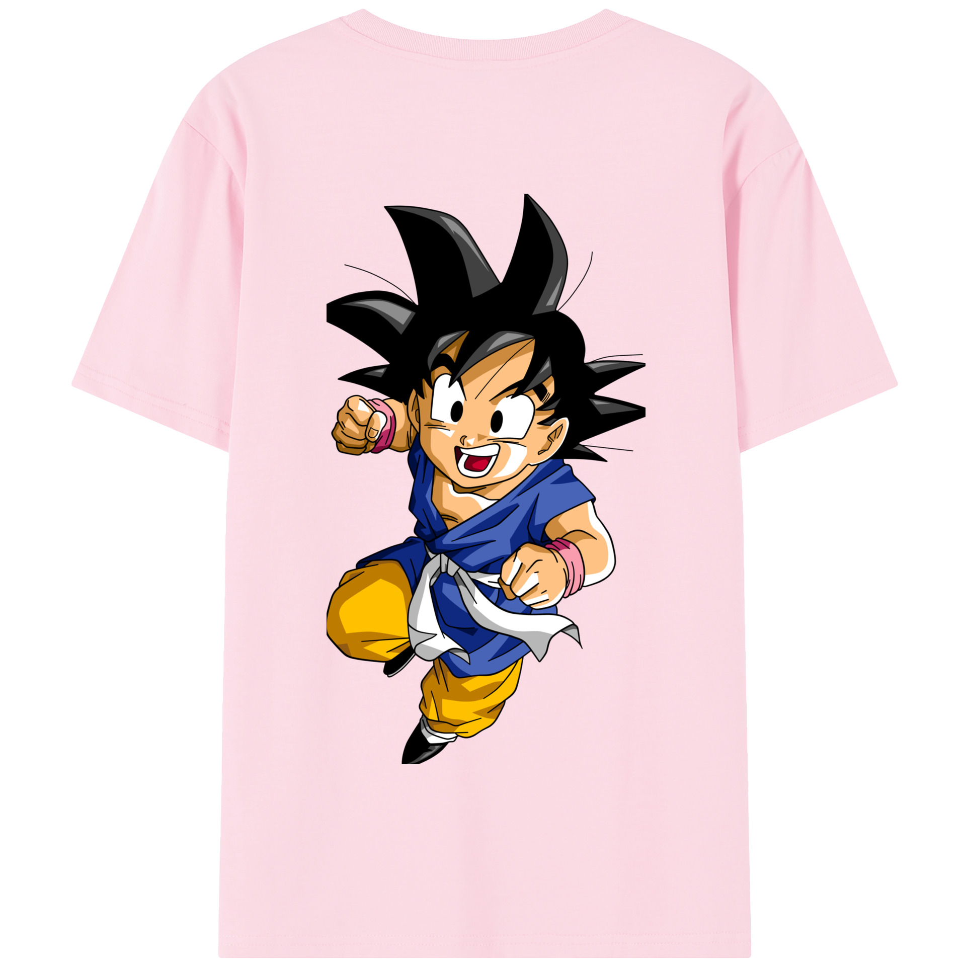 （画像用） ドラゴンボール 孫悟天 そん ごてん DRAGON BALL Son Goten 綿100％半袖Tシャツ（背面プリント）