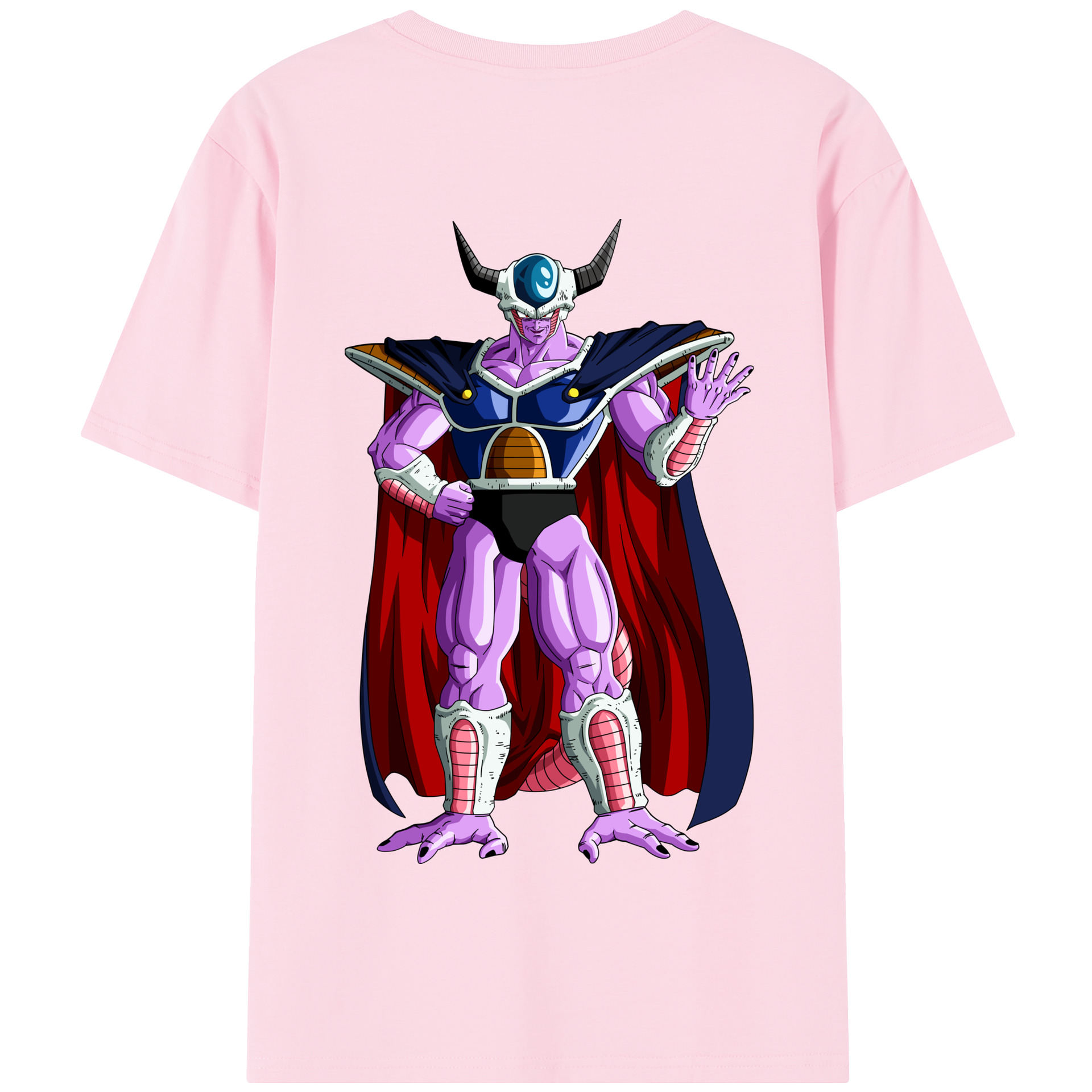 （画像用） ドラゴンボール コルド大王 DRAGON BALL King Cold 綿100％半袖Tシャツ（背面プリント）