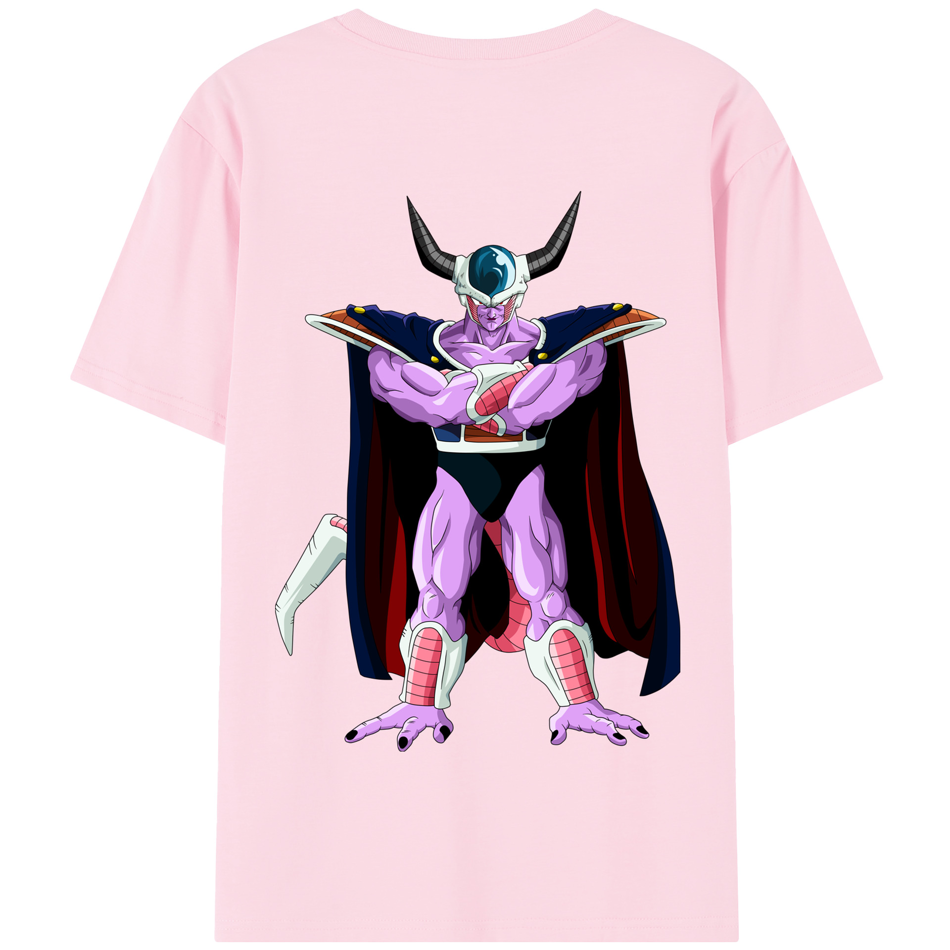 （画像用） ドラゴンボール コルド大王 DRAGON BALL King Cold 綿100％半袖Tシャツ（背面プリント）