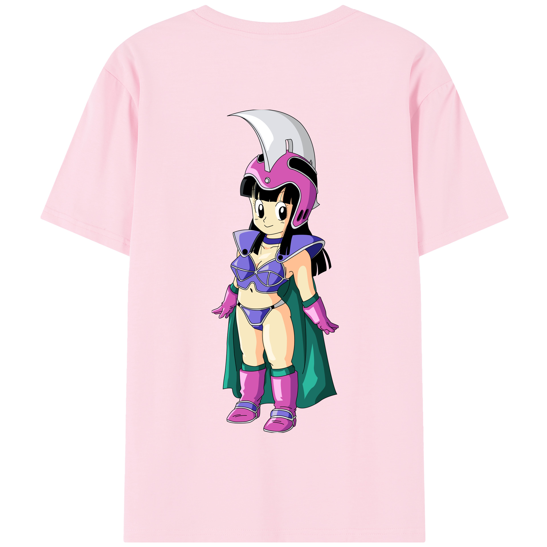 （画像用） ドラゴンボール チチ DRAGON BALL Chichi 綿100％半袖Tシャツ（背面プリント）