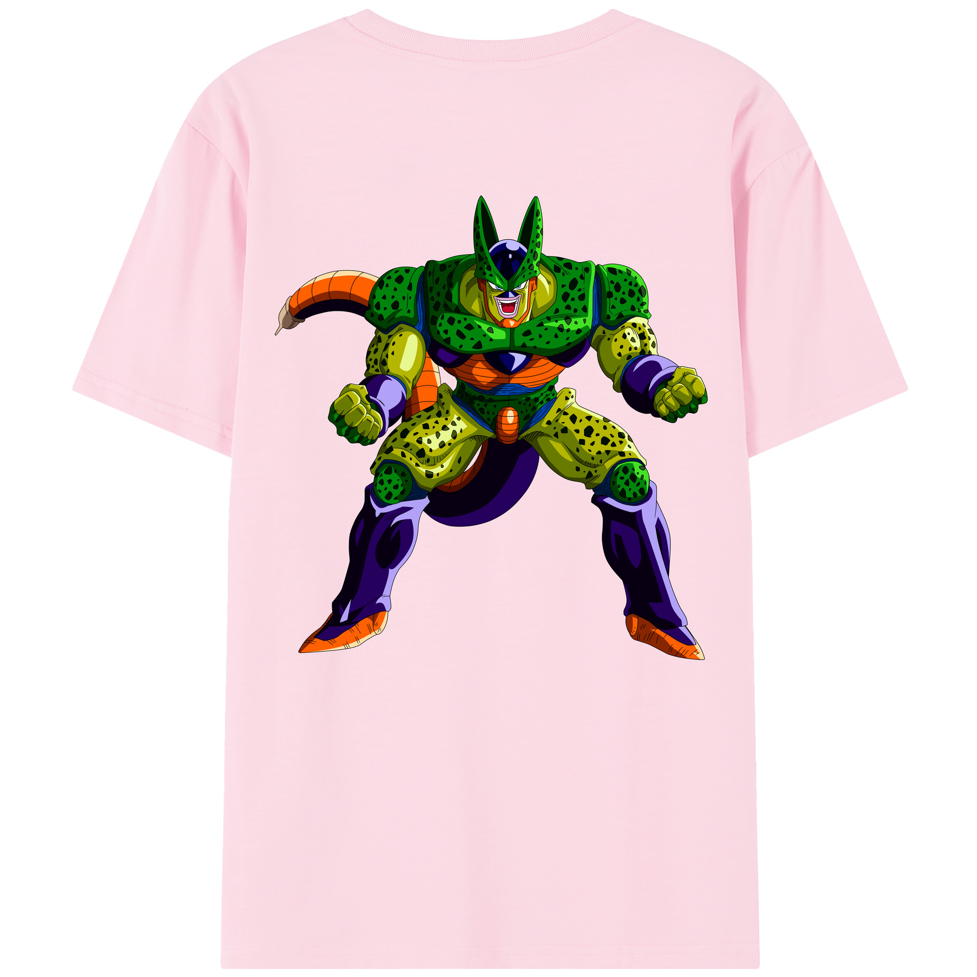 （画像用） ドラゴンボール セル DRAGON BALL Cell 綿100％半袖Tシャツ（背面プリント）
