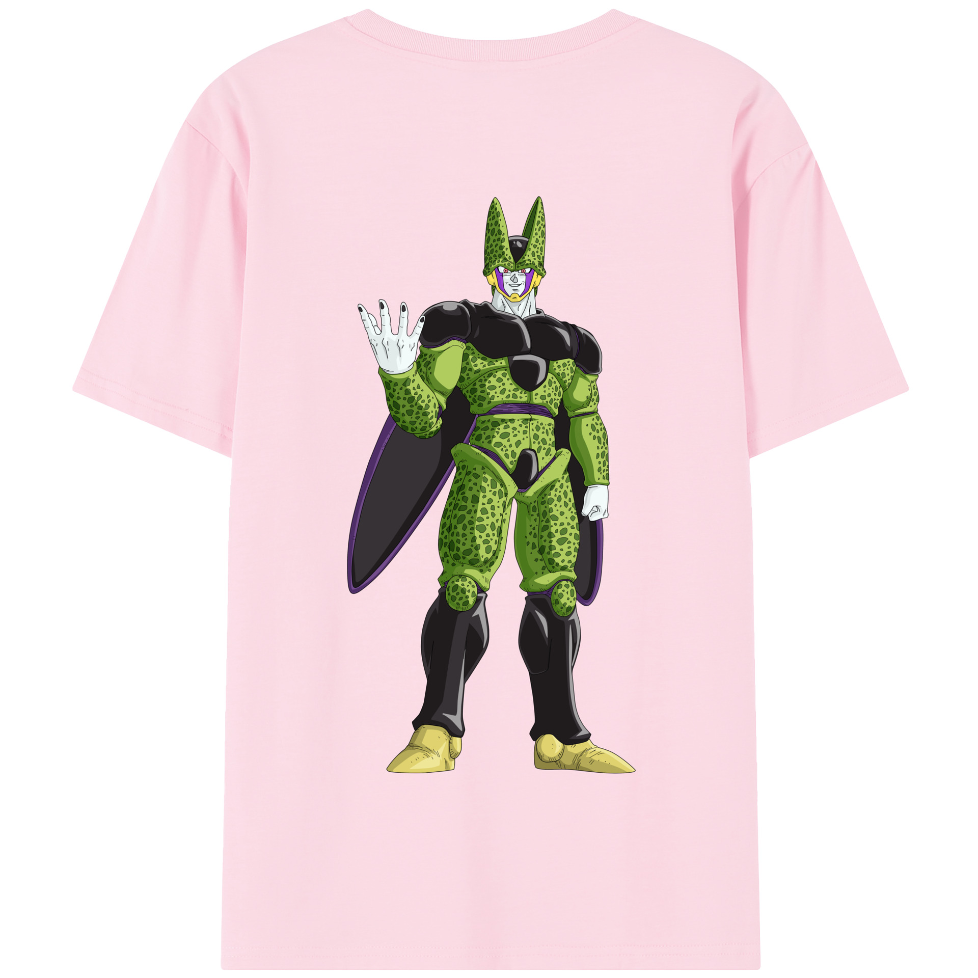 （画像用） ドラゴンボール セル DRAGON BALL Cell 綿100％半袖Tシャツ（背面プリント）