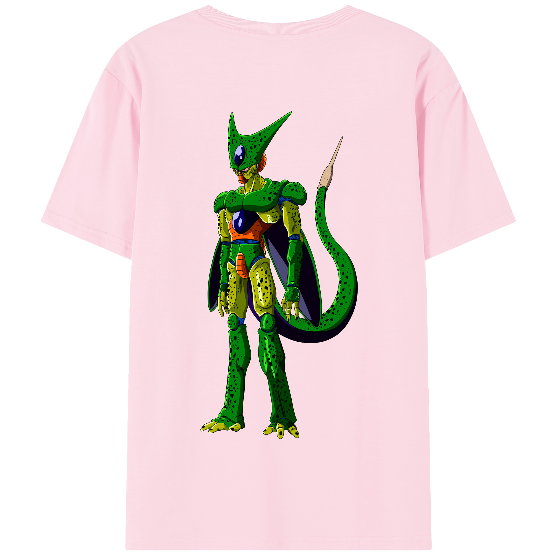 （画像用） ドラゴンボール セル DRAGON BALL Cell 綿100％半袖Tシャツ（背面プリント）