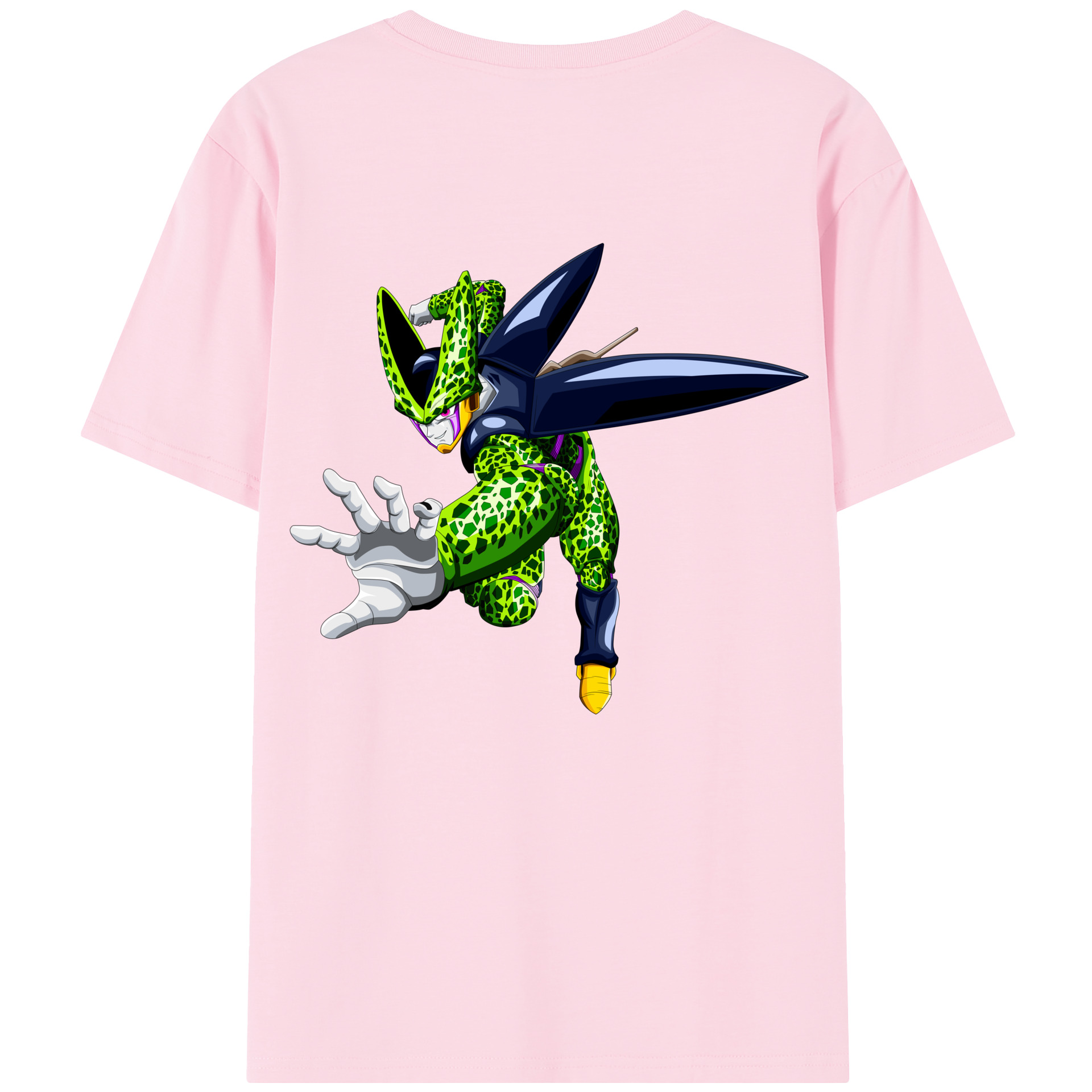 （画像用） ドラゴンボール セル DRAGON BALL Cell 綿100％半袖Tシャツ（背面プリント）