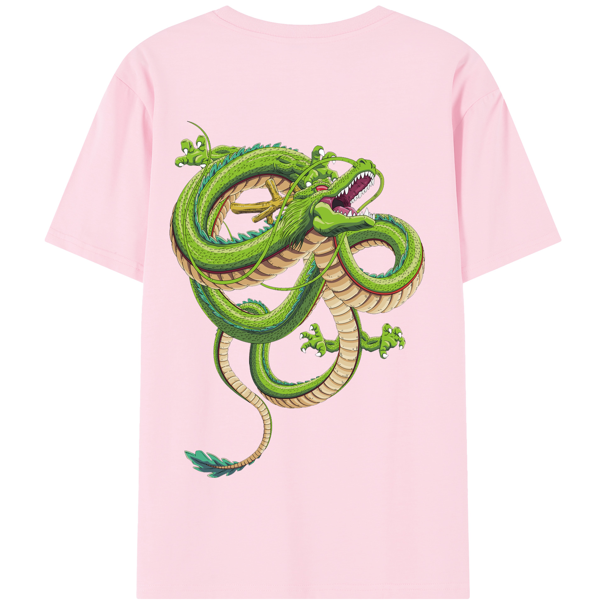 （画像用） ドラゴンボール 神龍 シェンロン DRAGON BALL Shenron 綿100％半袖Tシャツ（背面プリント）