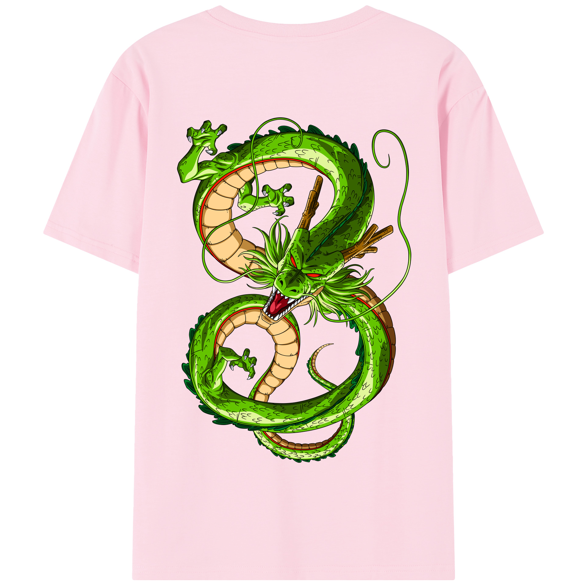 （画像用） ドラゴンボール 神龍 シェンロン DRAGON BALL Shenron 綿100％半袖Tシャツ（背面プリント）