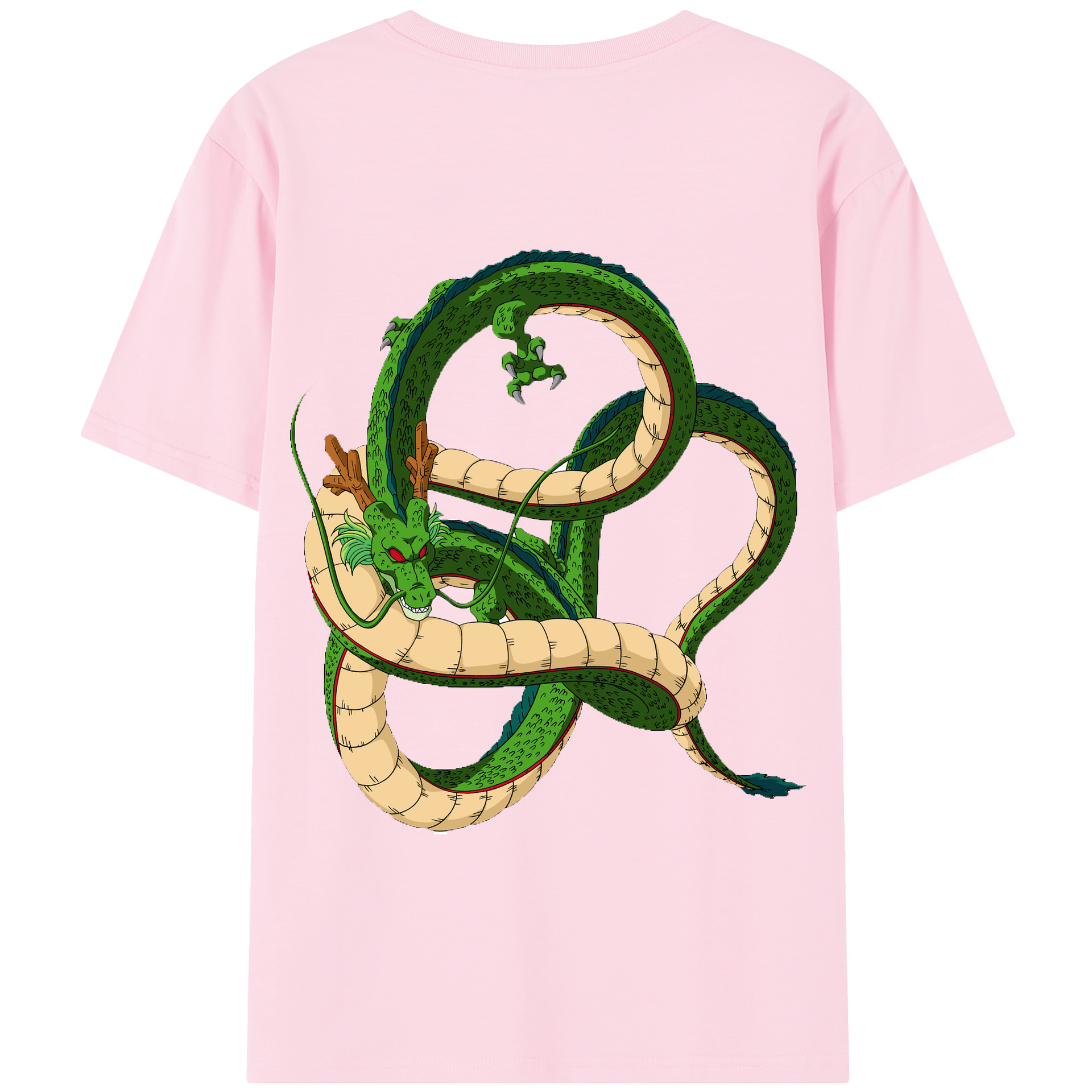 （画像用） ドラゴンボール 神龍 シェンロン DRAGON BALL Shenron 綿100％半袖Tシャツ（背面プリント）