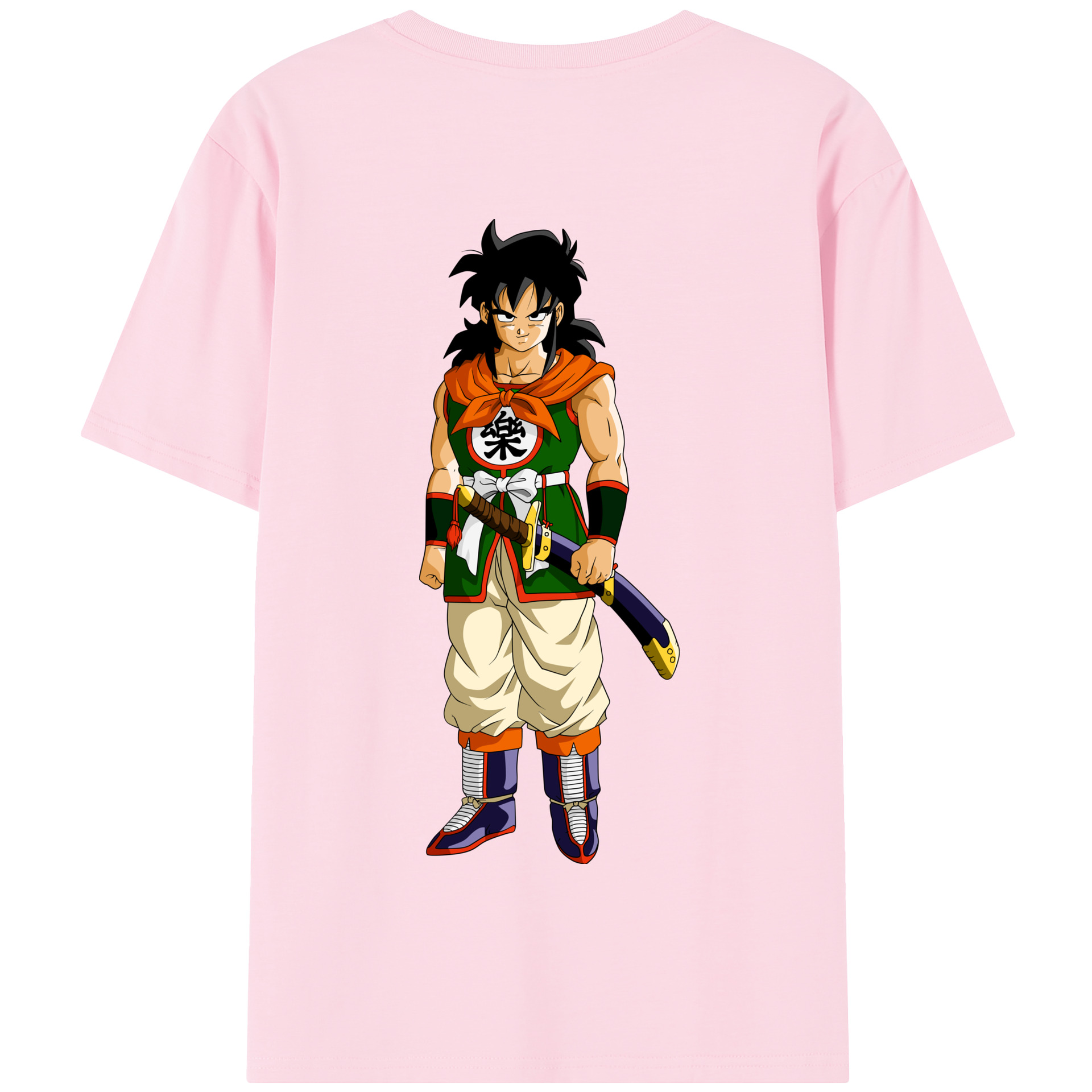 （画像用） ドラゴンボール ヤムチャ DRAGON BALL Yamcha 綿100％半袖Tシャツ（背面プリント）