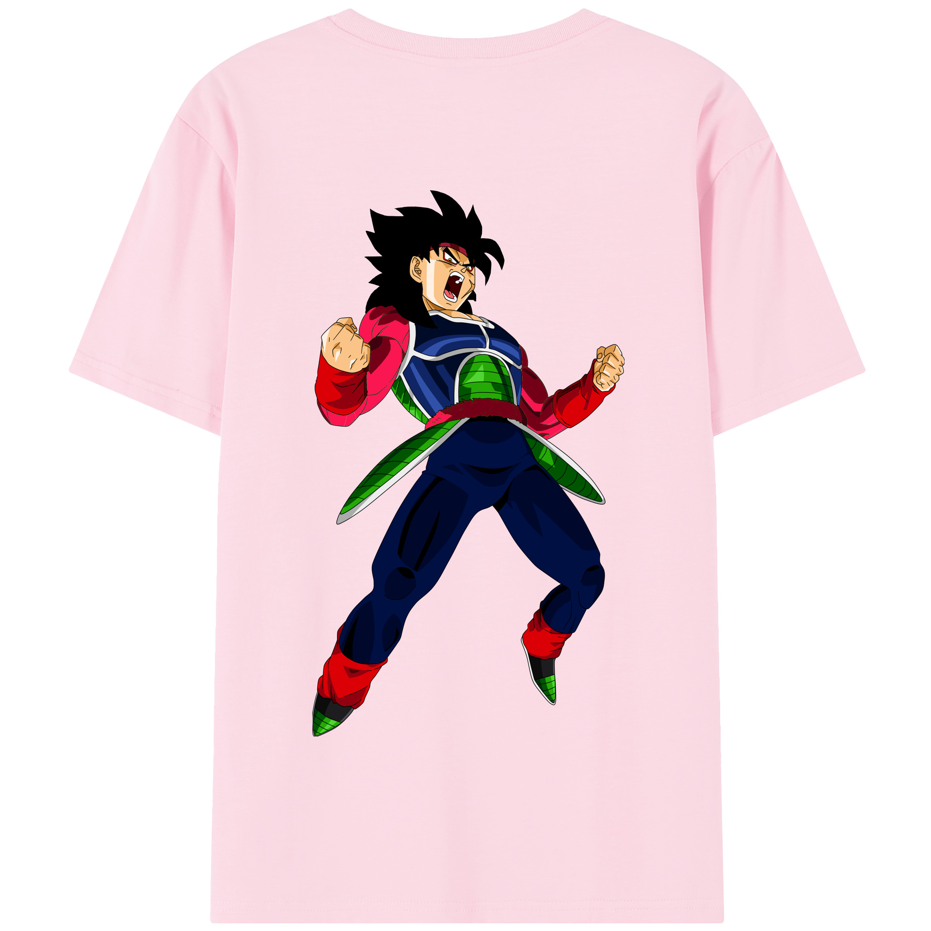 （画像用） ドラゴンボール バーダック DRAGON BALL Burdock 綿100％半袖Tシャツ（背面プリント）