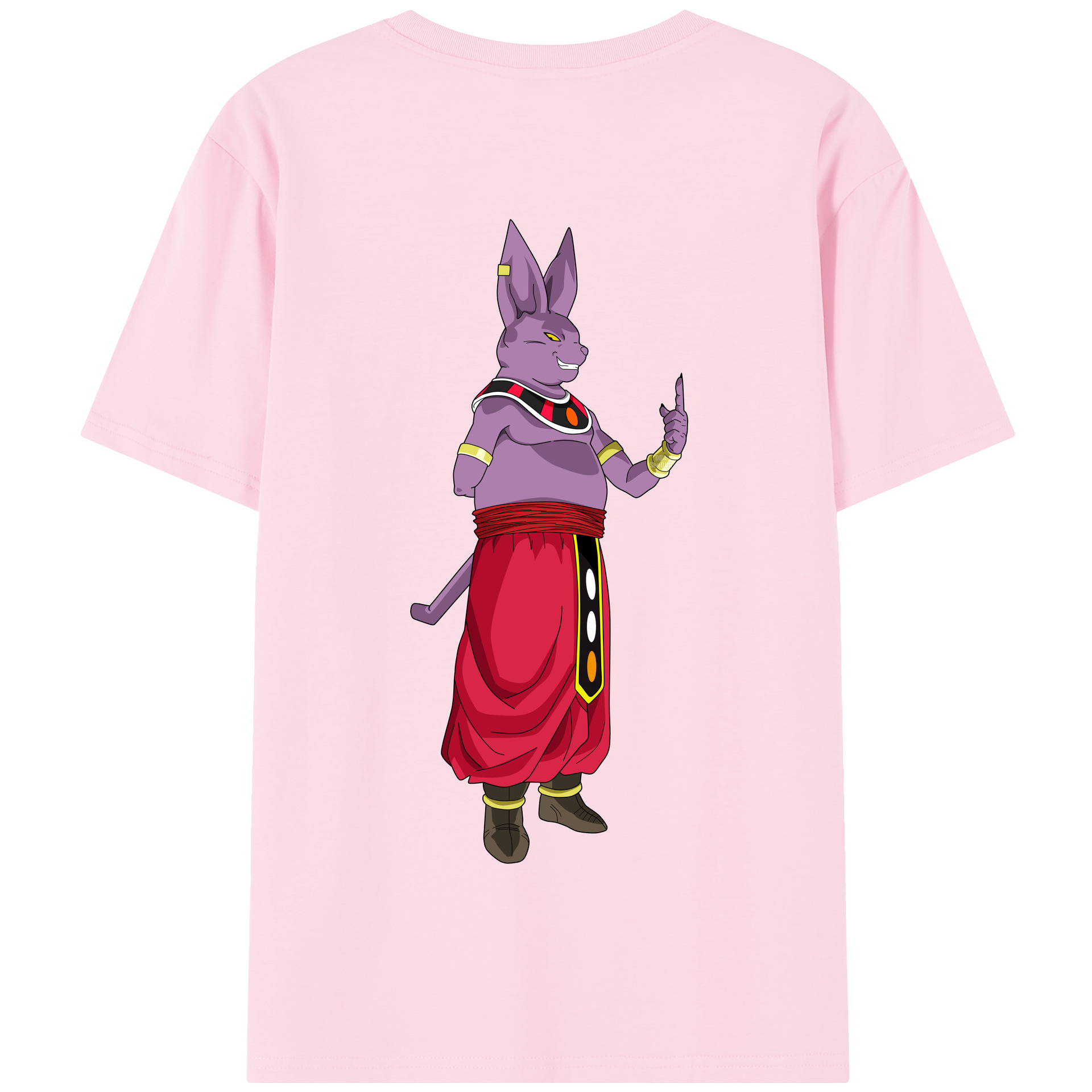 （画像用） ドラゴンボール シャンパ DRAGON BALL Champa 綿100％半袖Tシャツ（背面プリント）